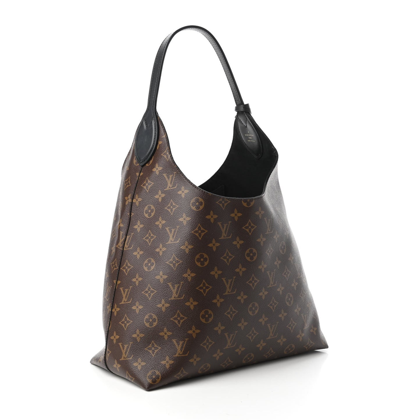 Monogram Flower Hobo Black