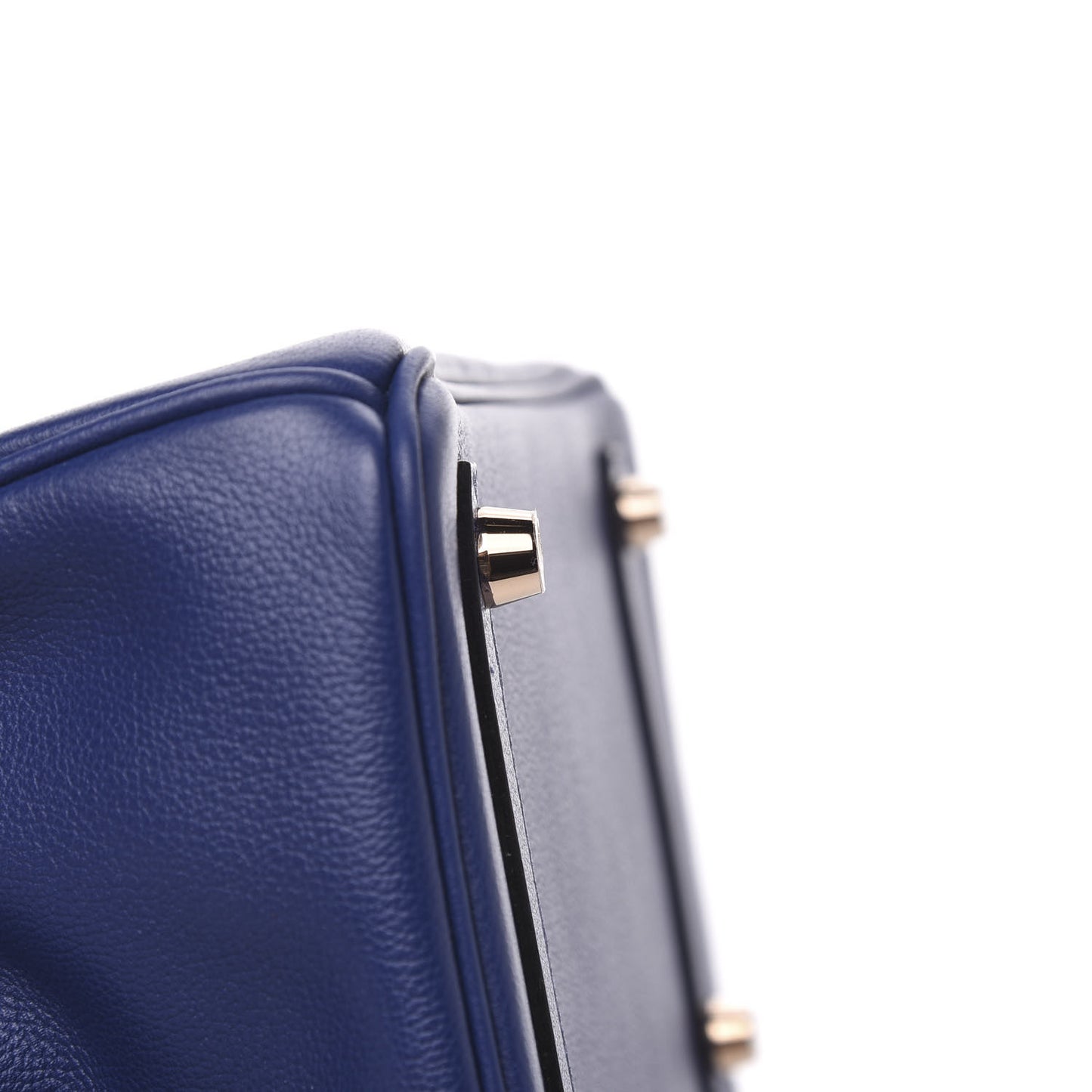 Taurillon Novillo Matte Alligator Birkin Touch 25 Bleu Saphir Marine