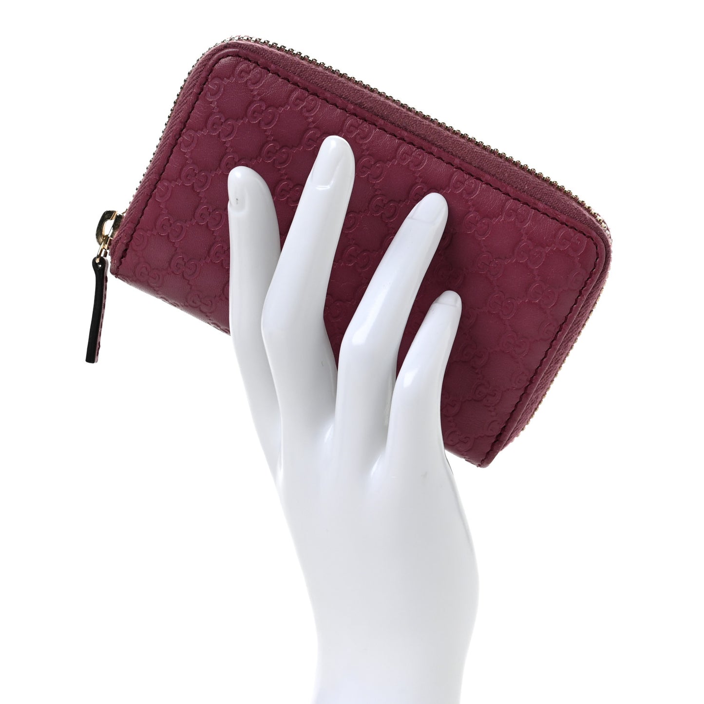 Microguccissima Icon Zip Around Wallet Pink
