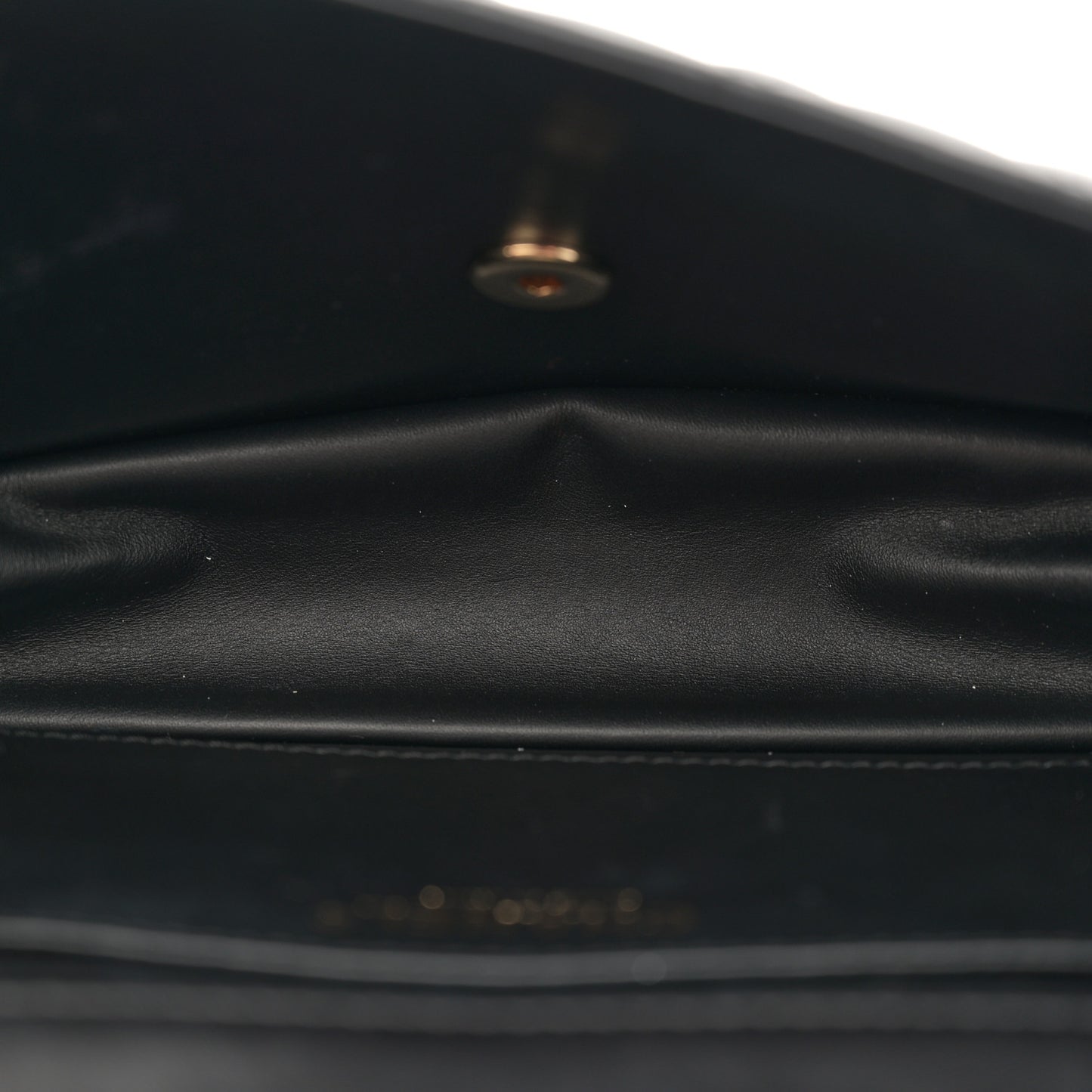 Lambskin Quilted Fantasy Pearl Flap Black