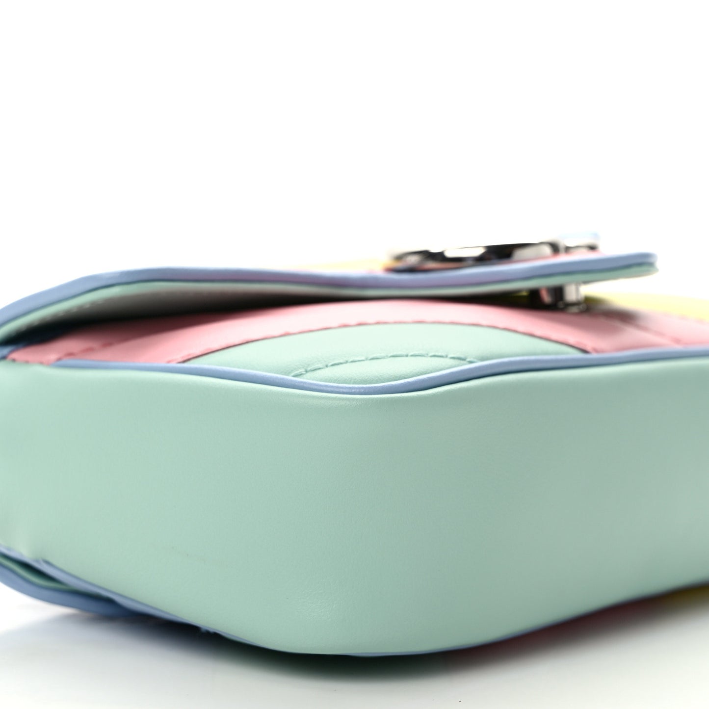Calfskin Matelasse Diagonal Super Mini GG Marmont Shoulder Bag Multicolor Pastel