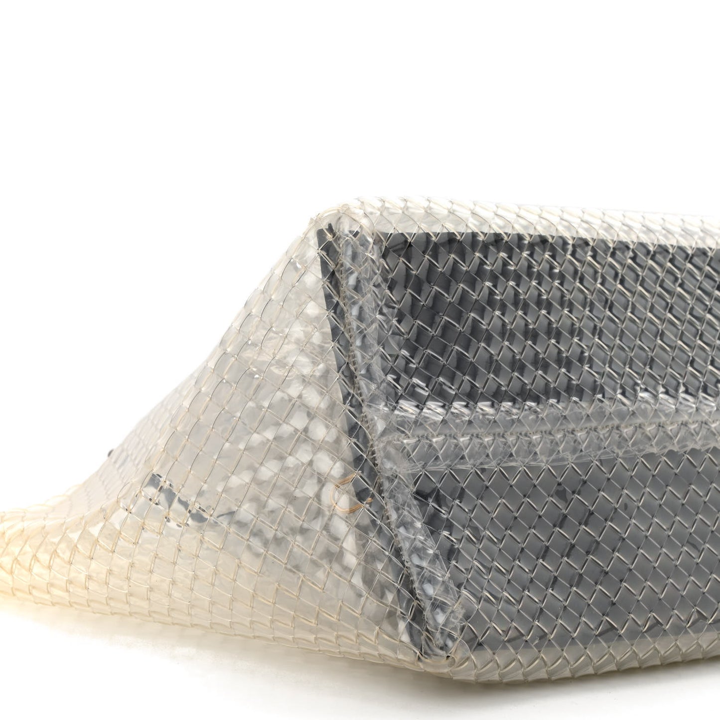 PVC Nappa Intrecciato Large Cabat Transparent Fondente