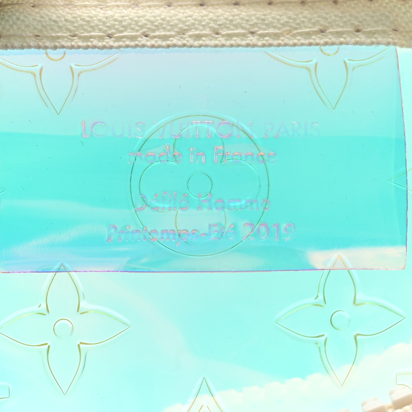 PVC Monogram Keepall Bandouliere 50 Iridescent Prism