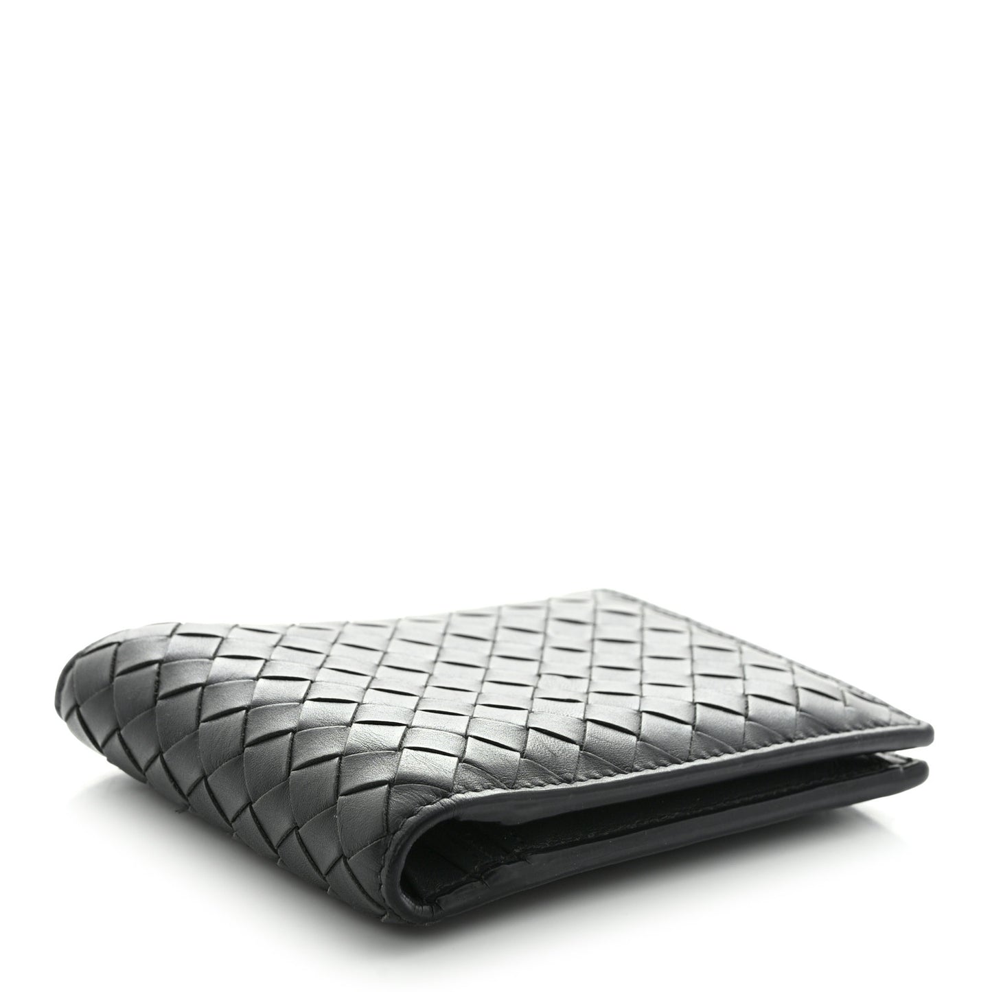 Nappa Intrecciato Bi-Fold Wallet Grey