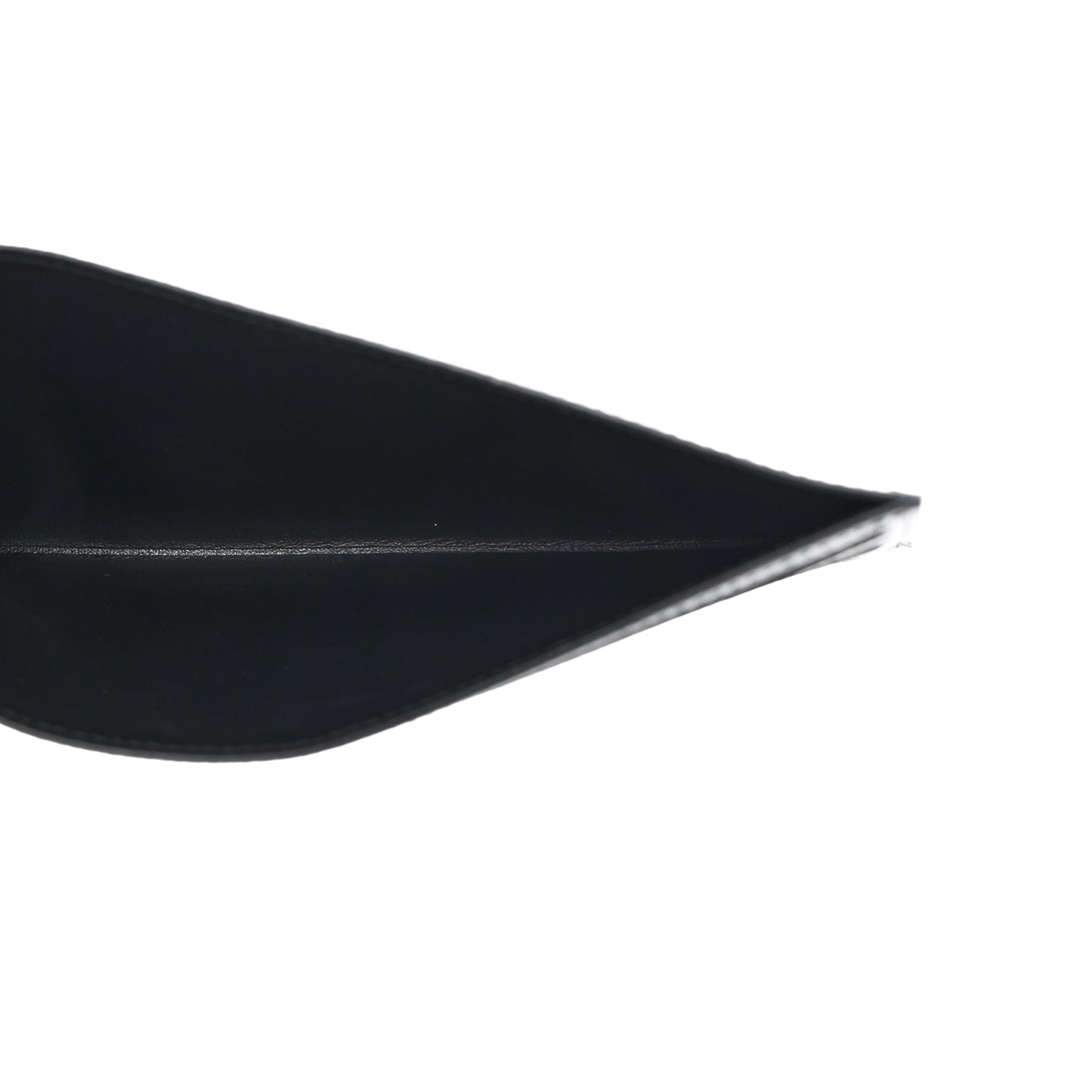 Calfskin Felicie Chain Wallet Card Holder Insert Black