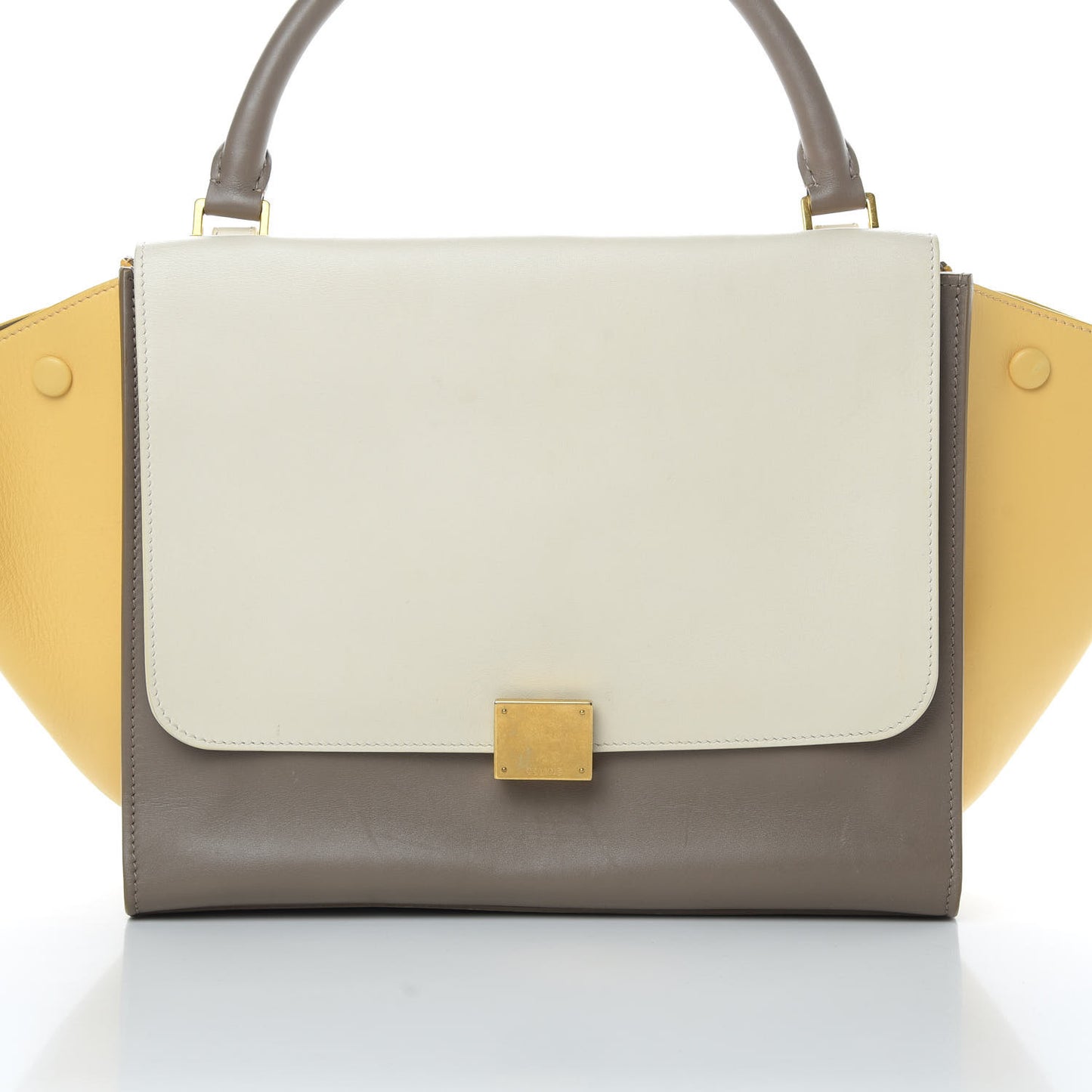 Smooth Calfskin Medium Tri-Color Trapeze Butter
