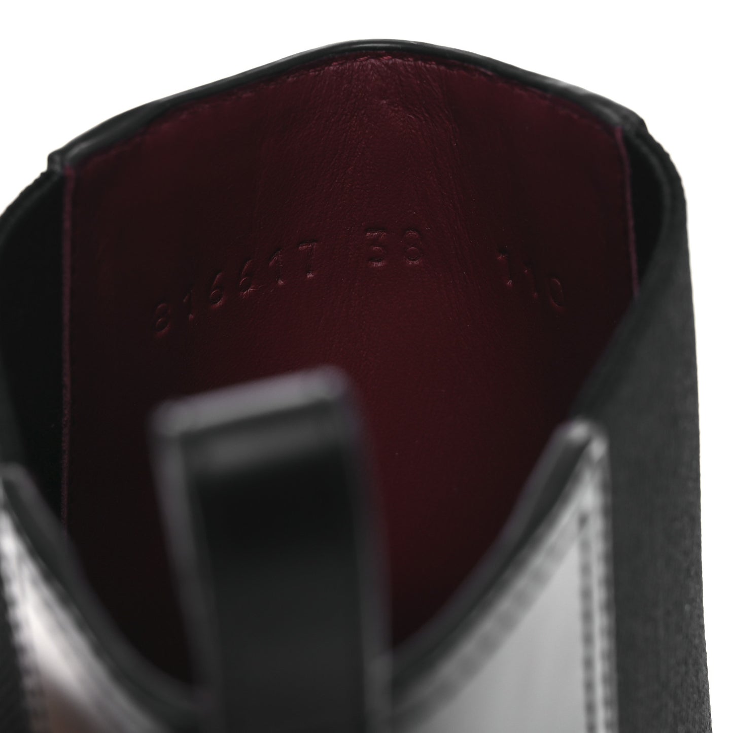 Calfskin Horsebit Ankle Boots 38 Black