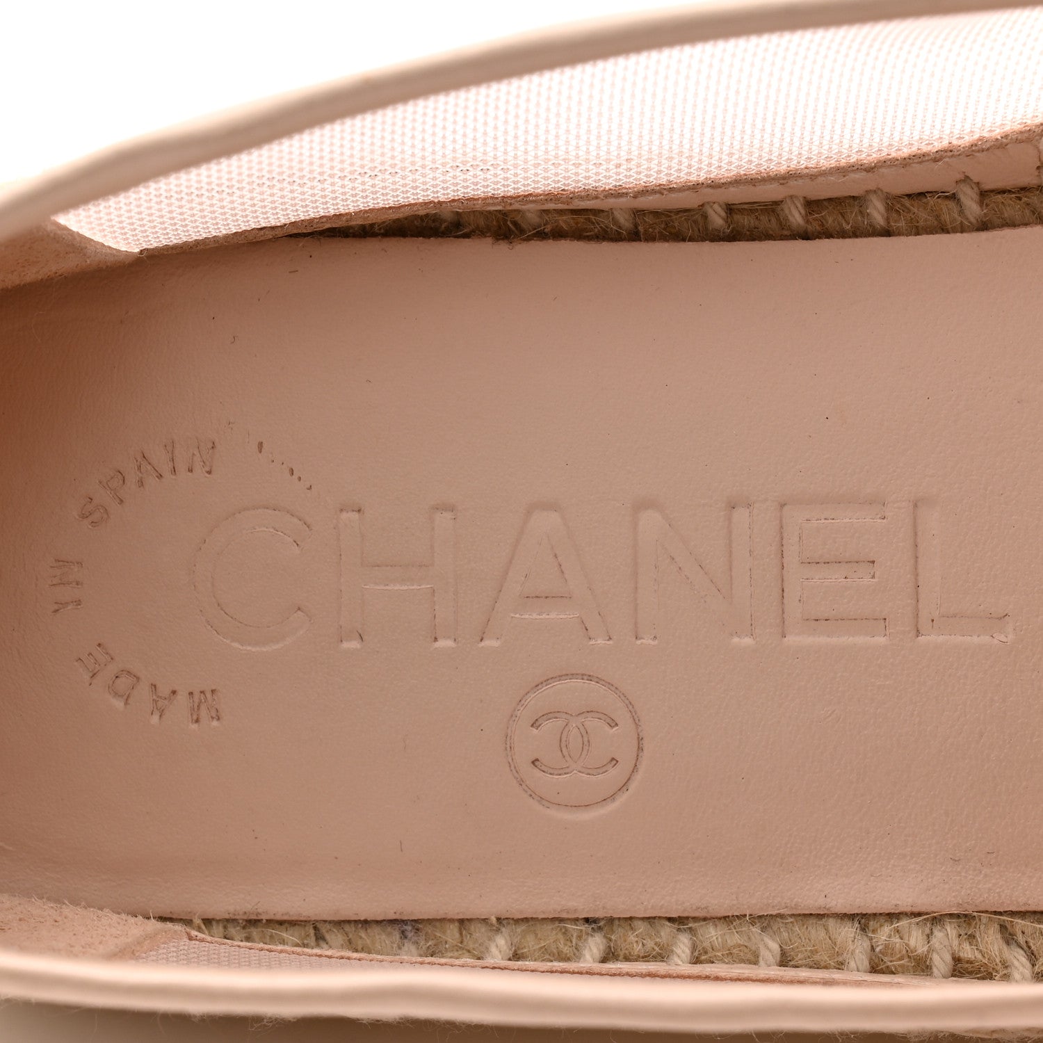 Chanel Mesh Grosgrain CC Espadrilles 35 Pink 6 of 10