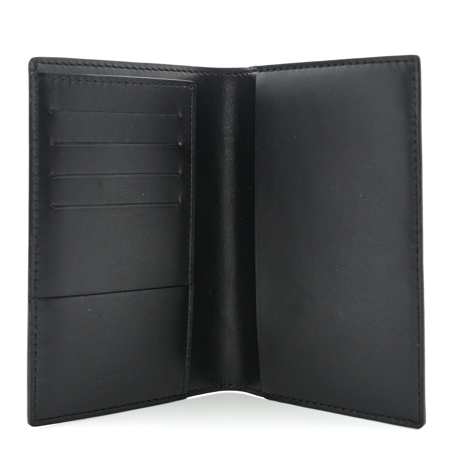 Goyardine Grenelle Passport Wallet Black Gold