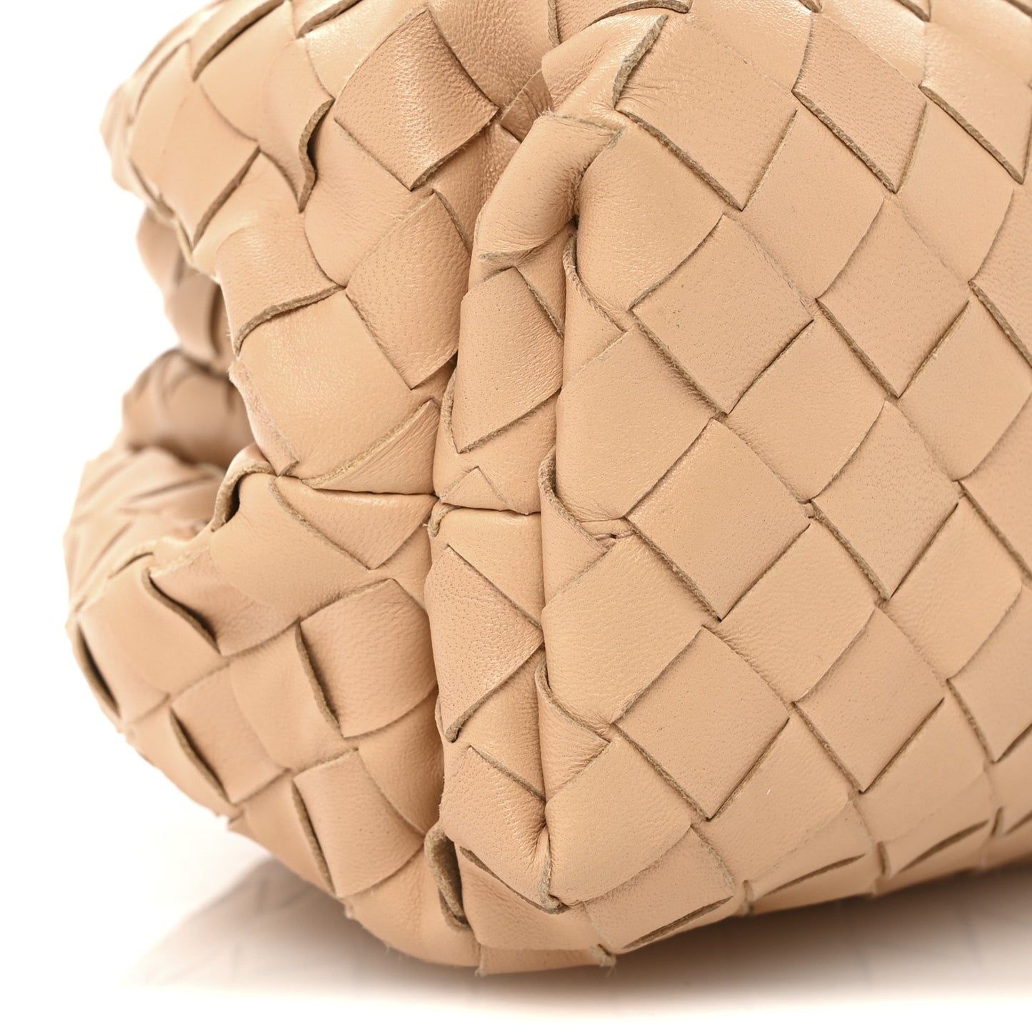 Nappa Maxi Intrecciato The Pouch Oversized Clutch Almond