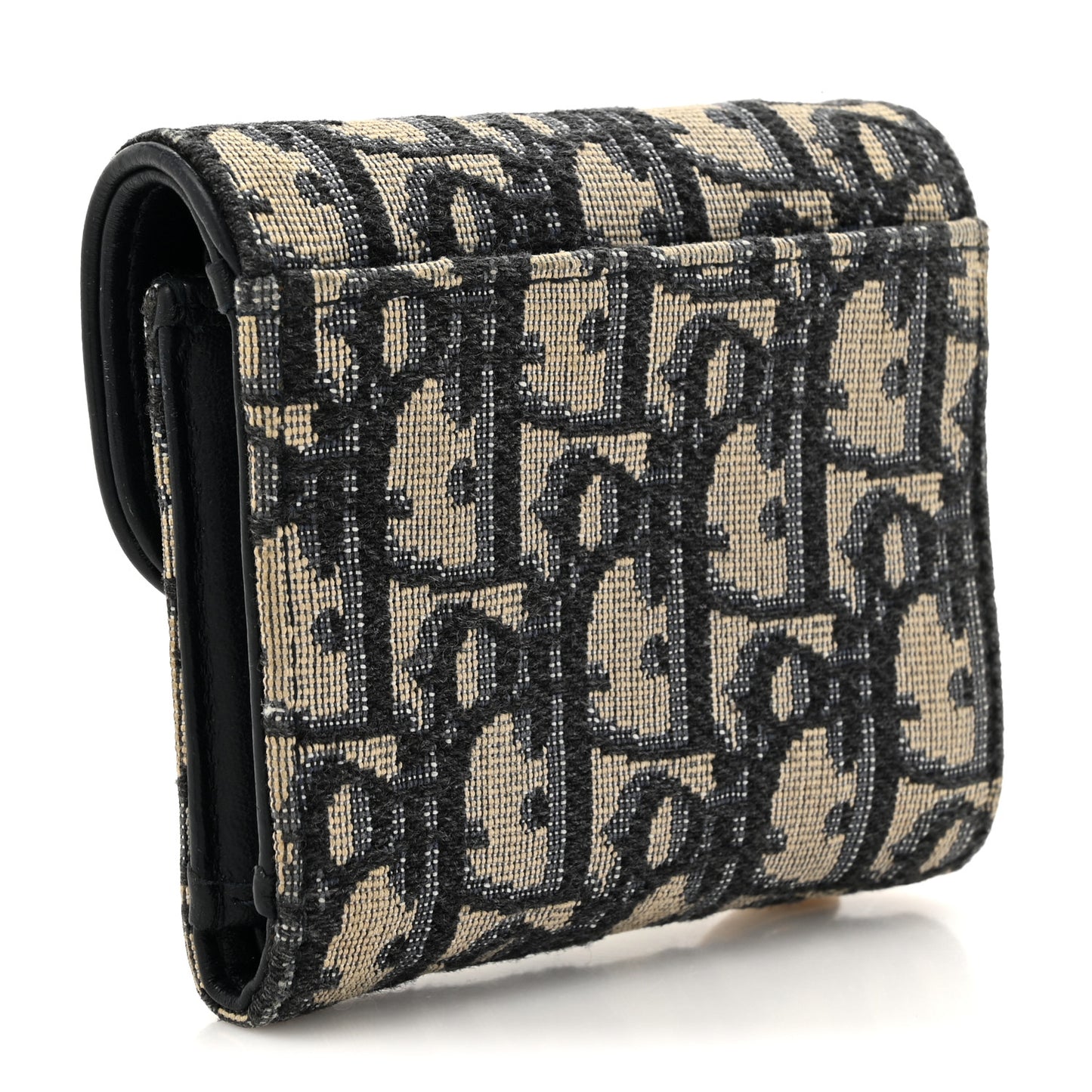 Oblique Saddle Lotus Wallet Blue