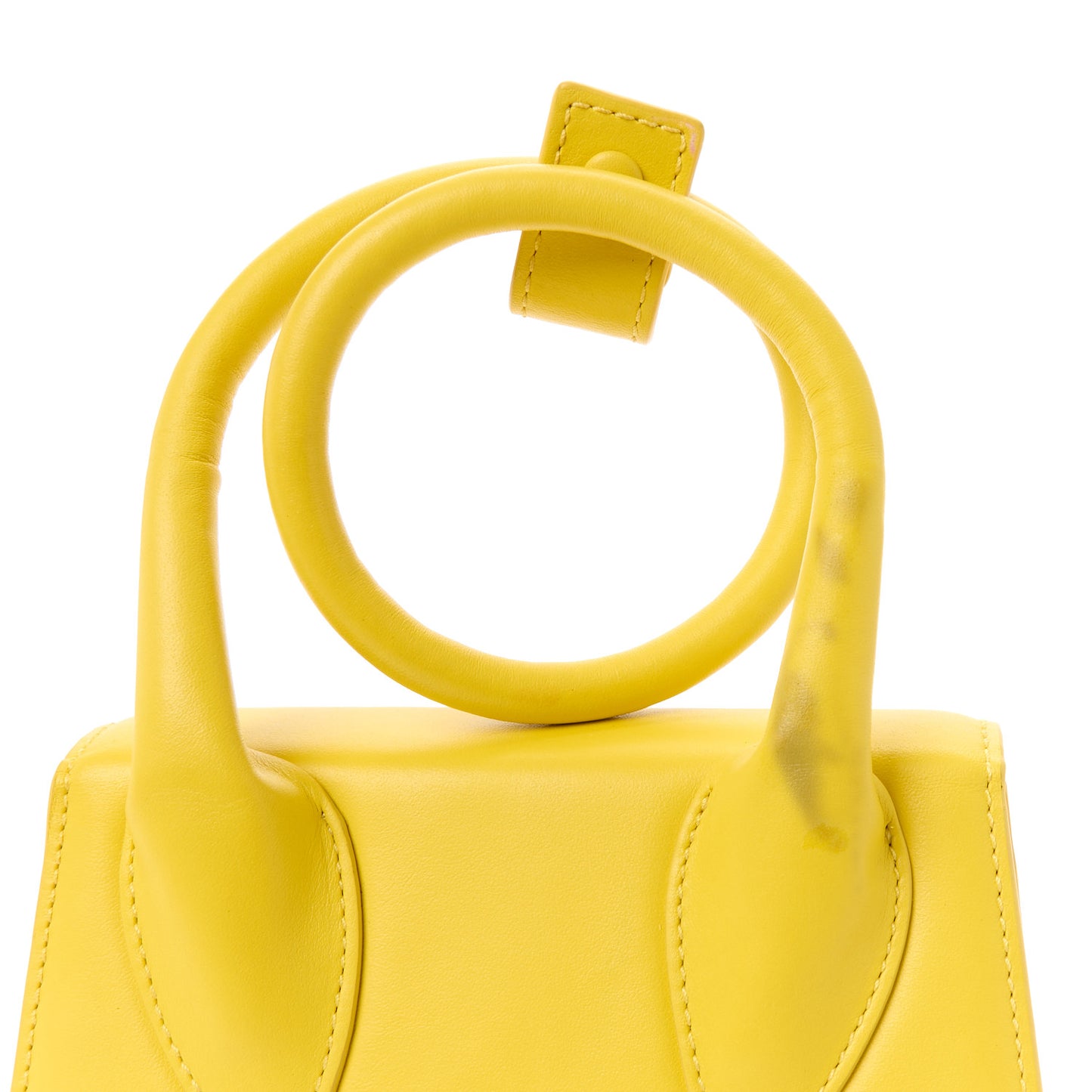 Smooth Calfskin Le Chiquito Noeud Yellow