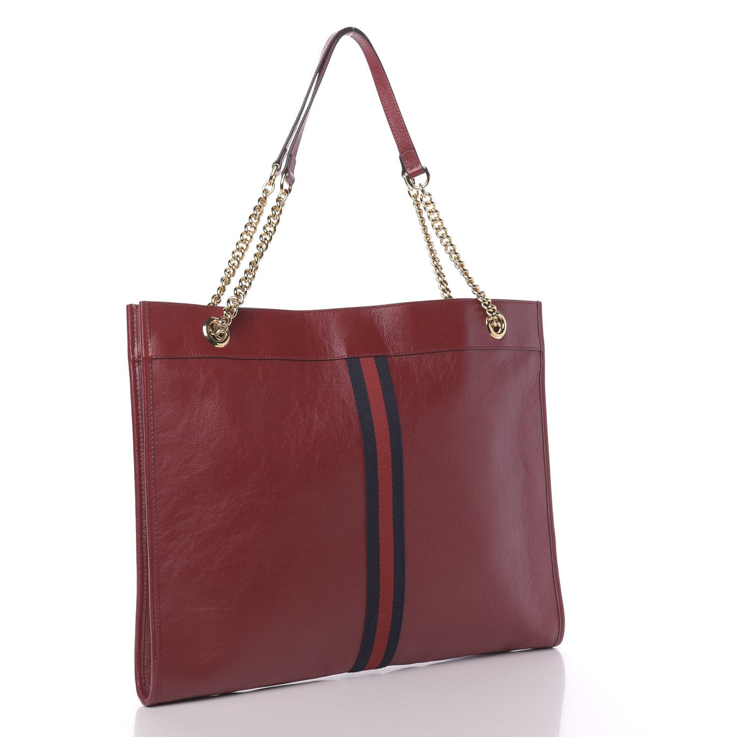 Calfskin Large Rajah Chain Tote Romantic Cherry