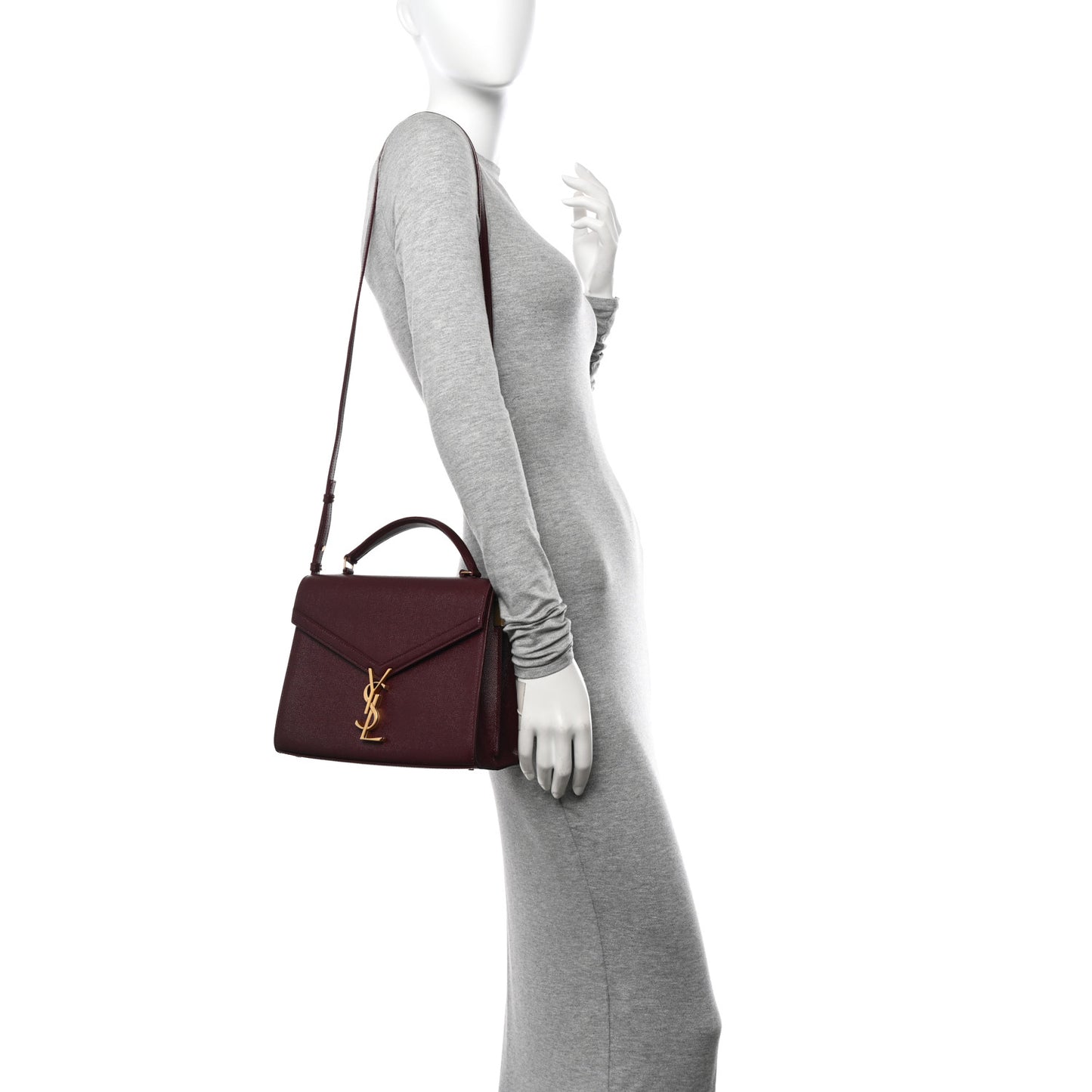 Grain de Poudre Medium Classic Monogram Cassandra Top Handle Rouge Legion