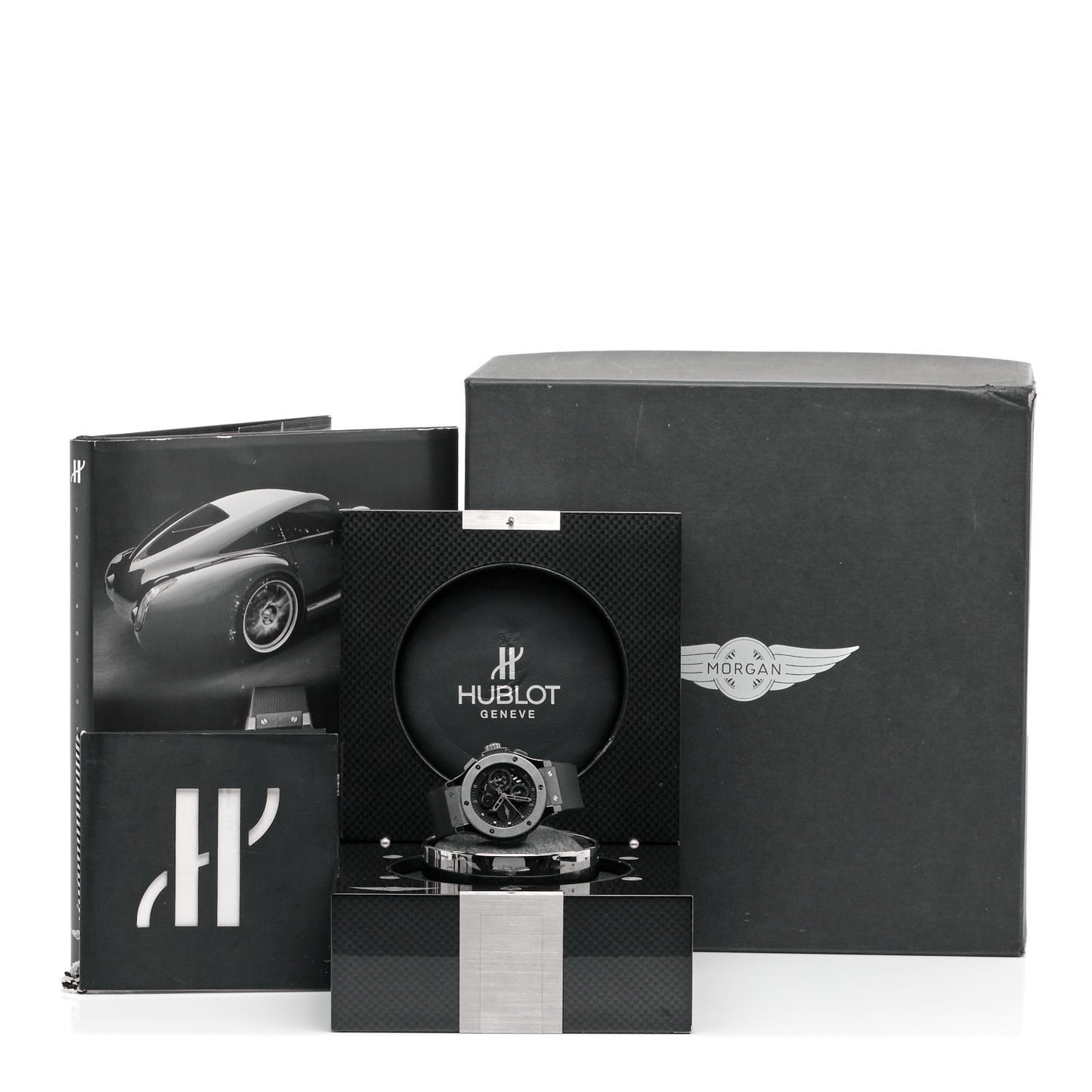Tungsten Titamium Rubber 45mm Aero Bang Morgan Automatic Watch Black 310.CK.1140.RX.MOR08