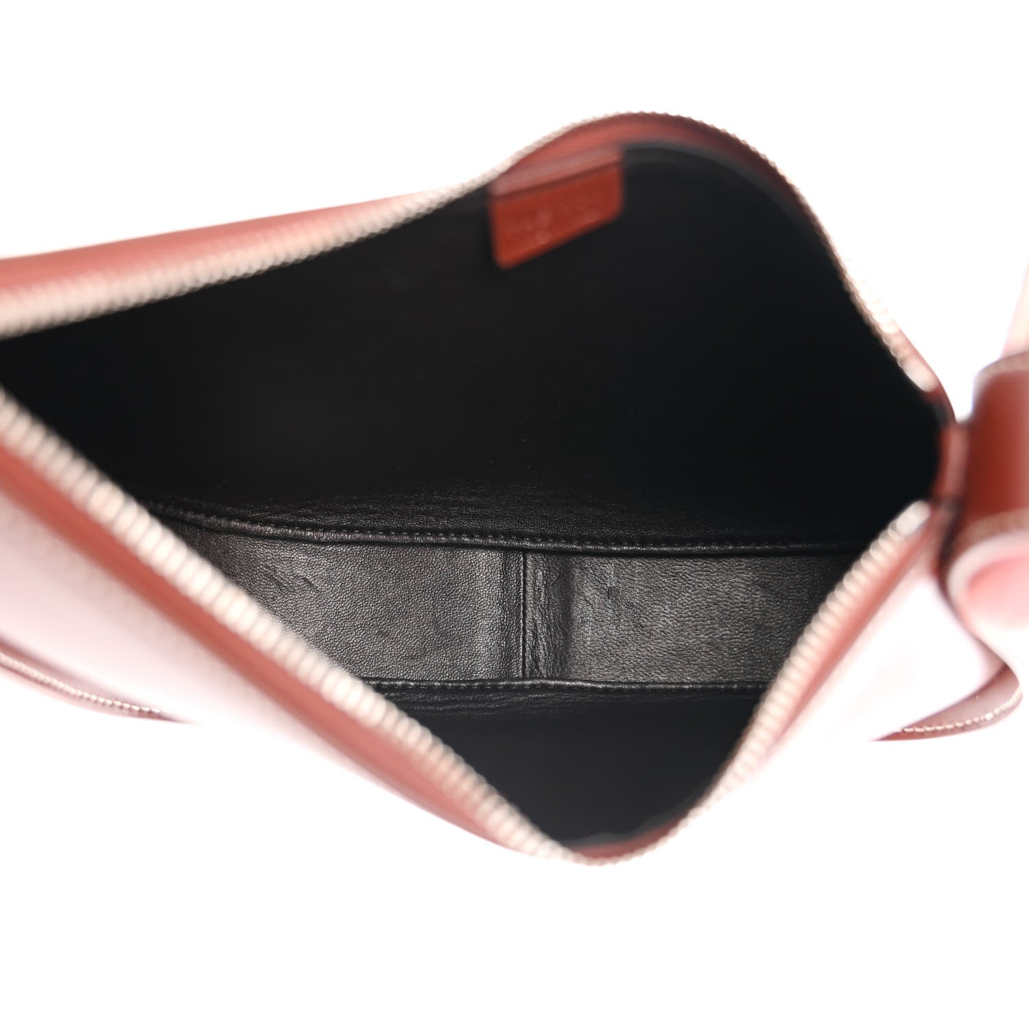 The Row Smooth Calfskin Half Moon Shoulder Bag Cherry Wood 5 of 9