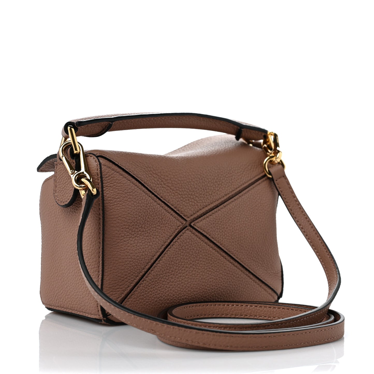 Calfskin Mini Puzzle Bag Dark Blush