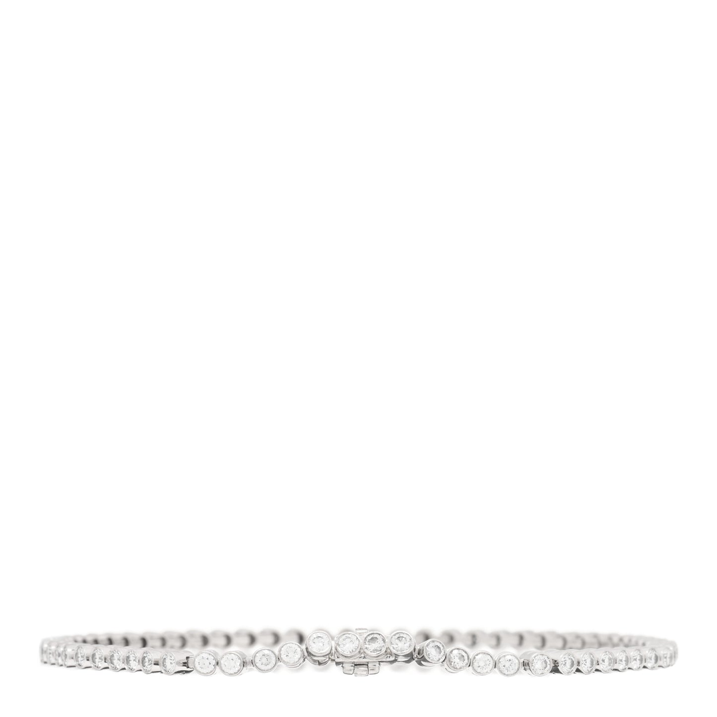 Platinum Diamond Jazz Tennis Bracelet