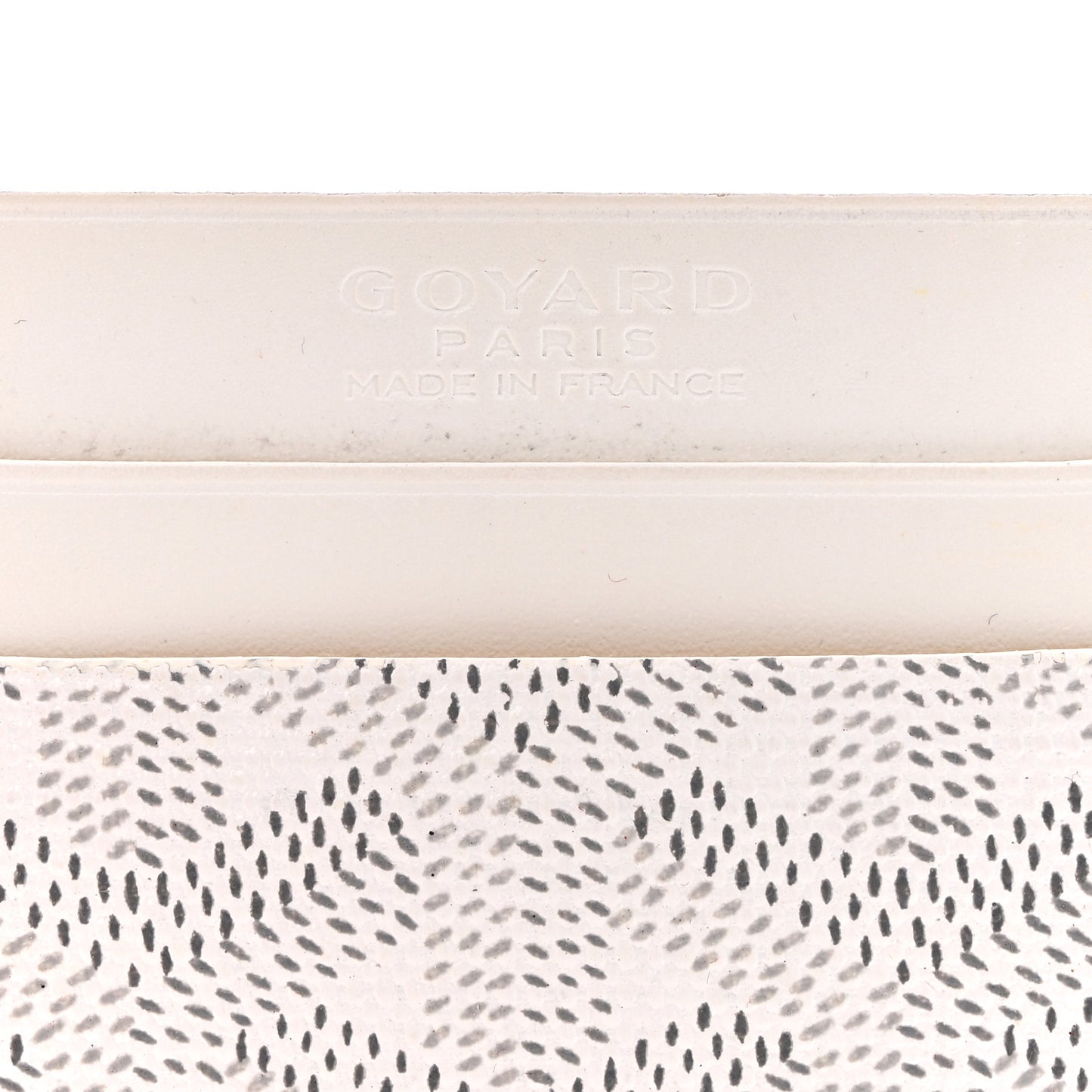 Goyardine Saint Sulpice Card Holder White