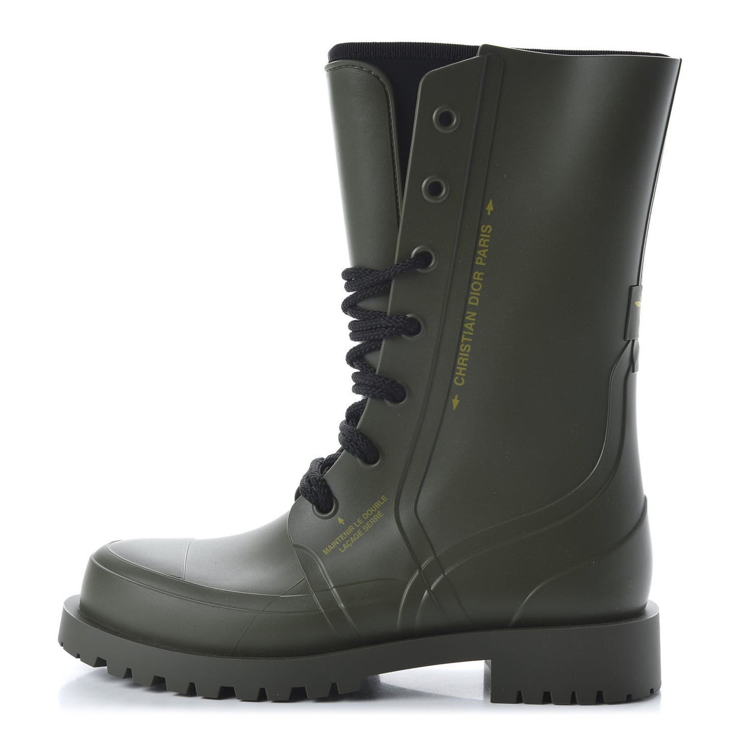 Rubber Diorcamp Low Boots 37 Military
