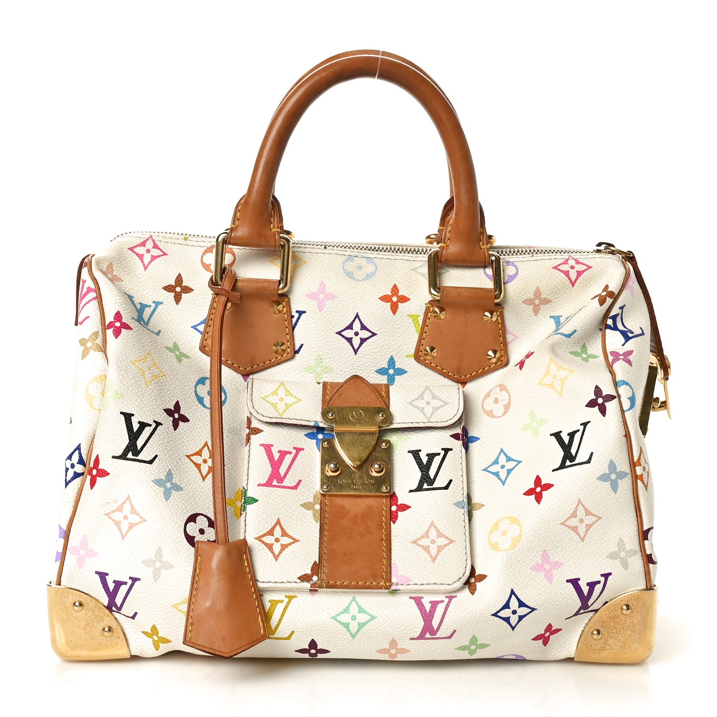 Monogram Multicolor Speedy 30 White