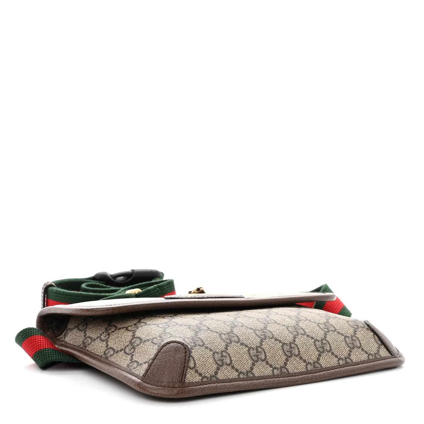 GG Supreme Monogram Neo Vintage Web Belt Bag Brown