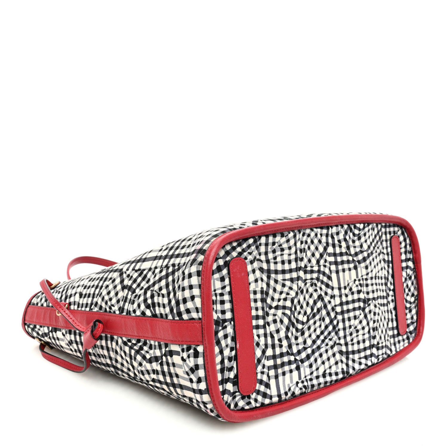 MCM Visetos Medium Liz Reversible Shopper Tote Ruby Red 8 of 22