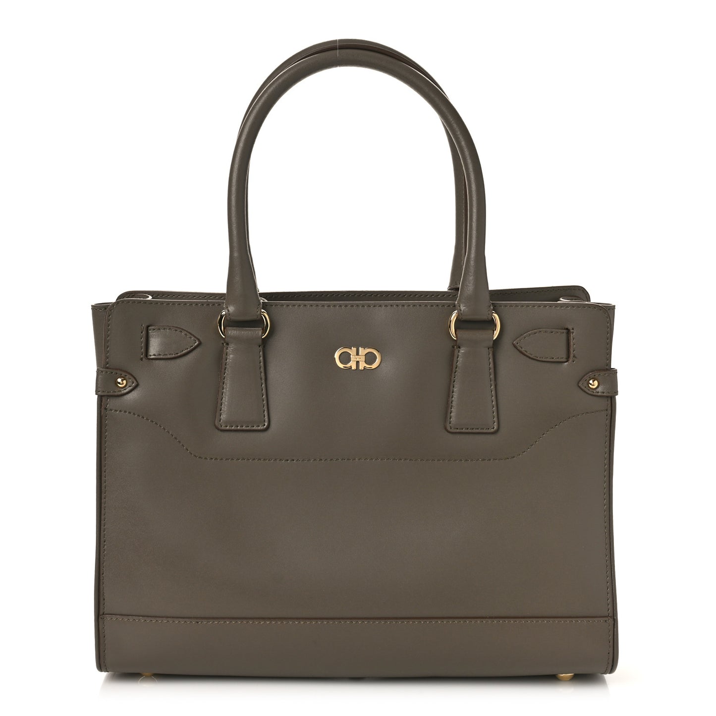 Calfskin Briana Tote Mud