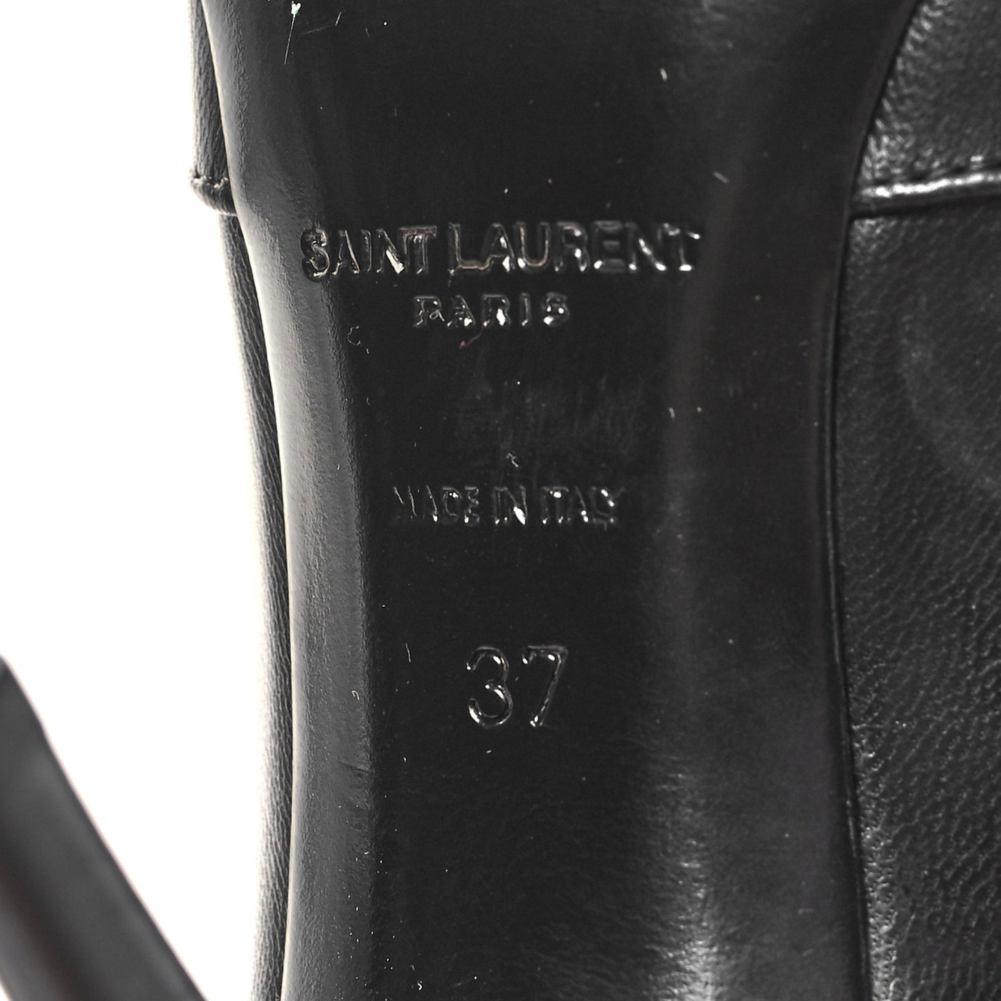 Goatskin Crystal Buckle Claude 90 Ankle Booties 37 Black
