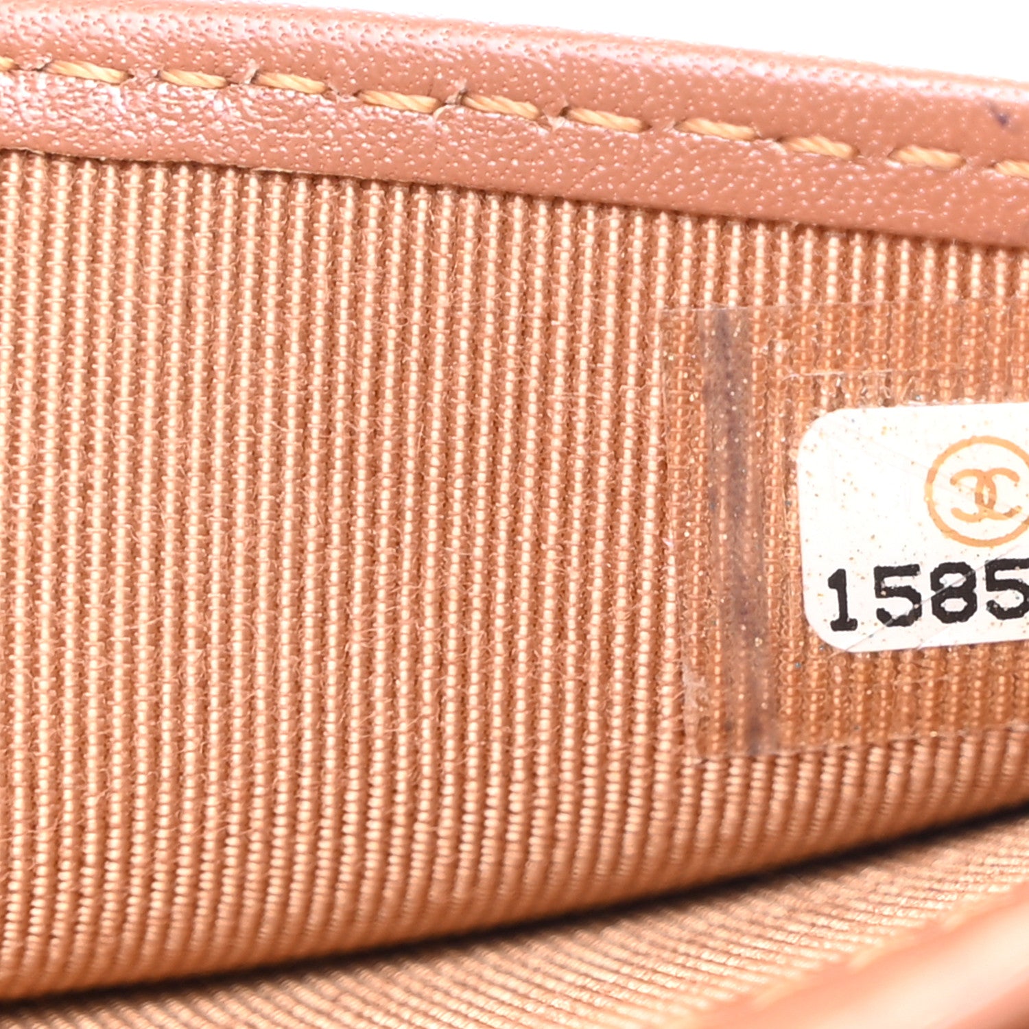 Chanel Caviar Quilted Long Flap Wallet Light Brown 9 of 14