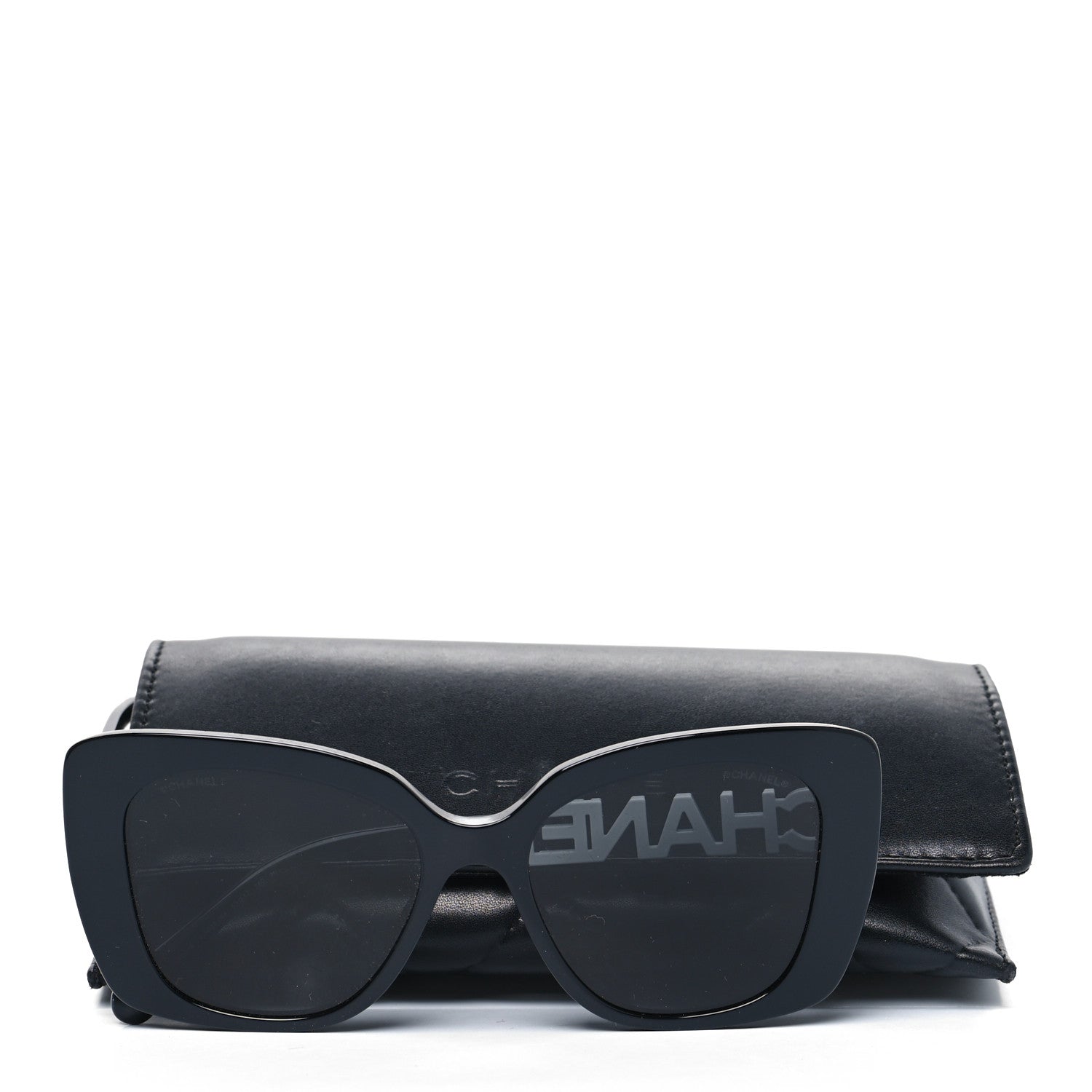 Chanel Acetate Strass Square Sunglasses 5422-B-A Black White 8 of 8