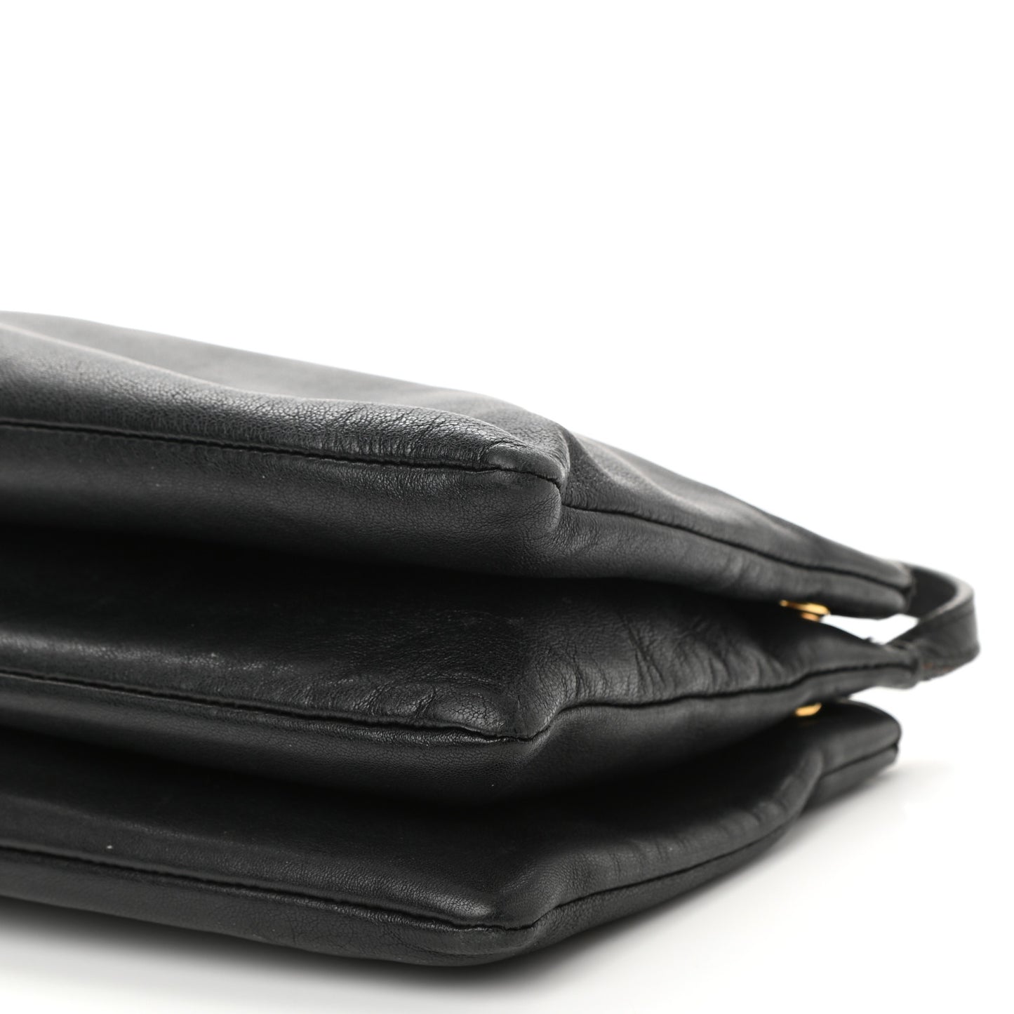 Lambskin Small Trio Crossbody Bag Black