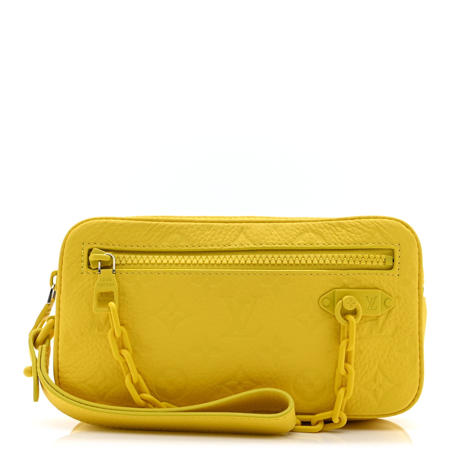 Louis Vuitton Taurillon Monogram Pochette Volga Yellow 1745107