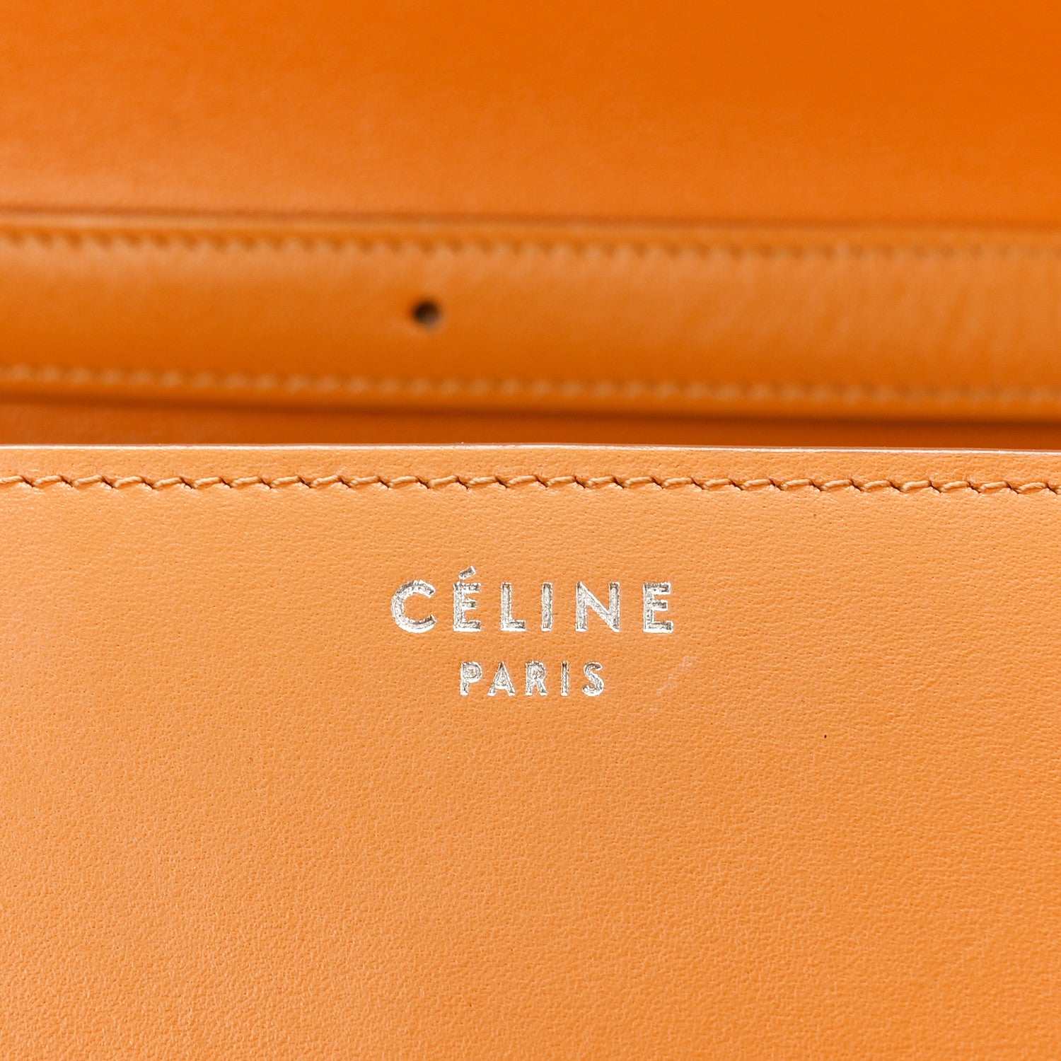 Celine Smooth Calfskin Medium Classic Box Flap Bag Daffodil 5 of 10