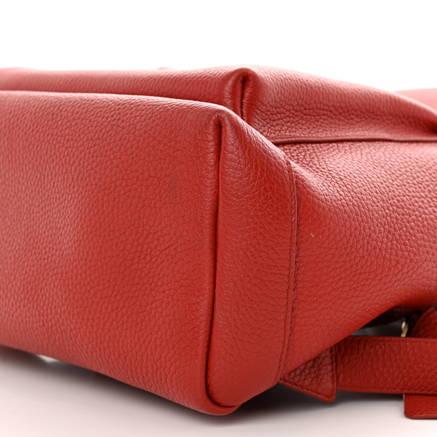 Grained Calfskin Buckley Backpack Red
