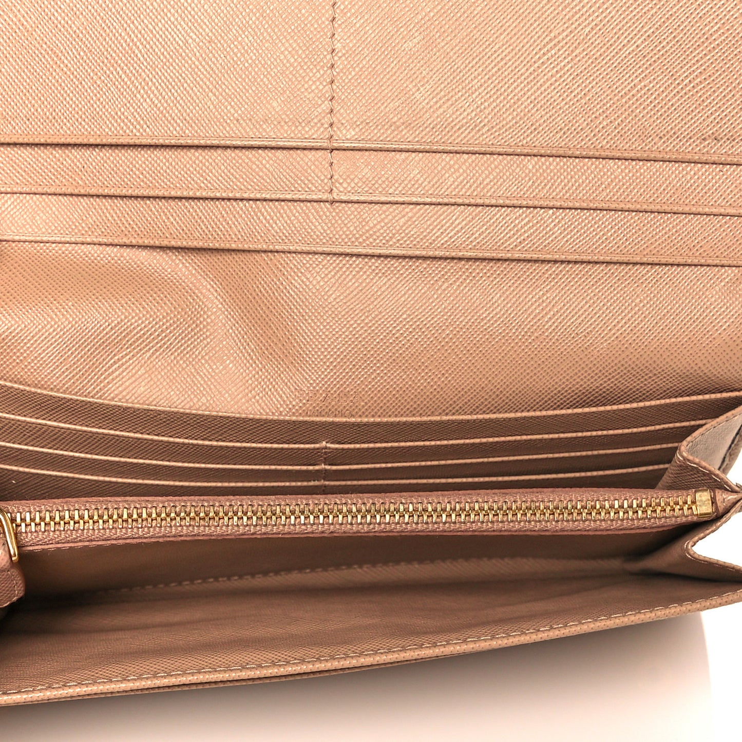 Saffiano Metal Continental Flap Wallet Cammeo