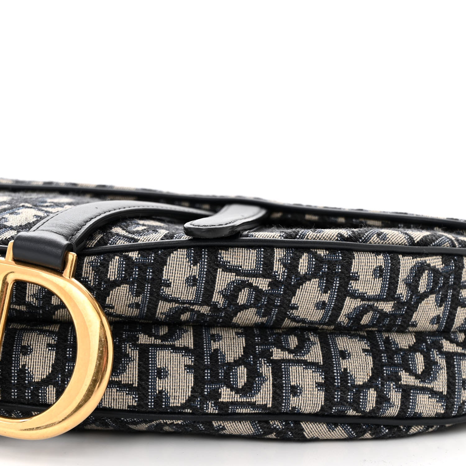 Christian Dior Oblique Saddle Bag Blue 10 of 10