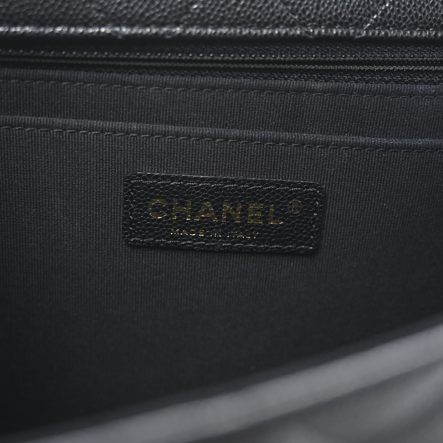 Caviar Quilted XXL Travel Flap Bag Black