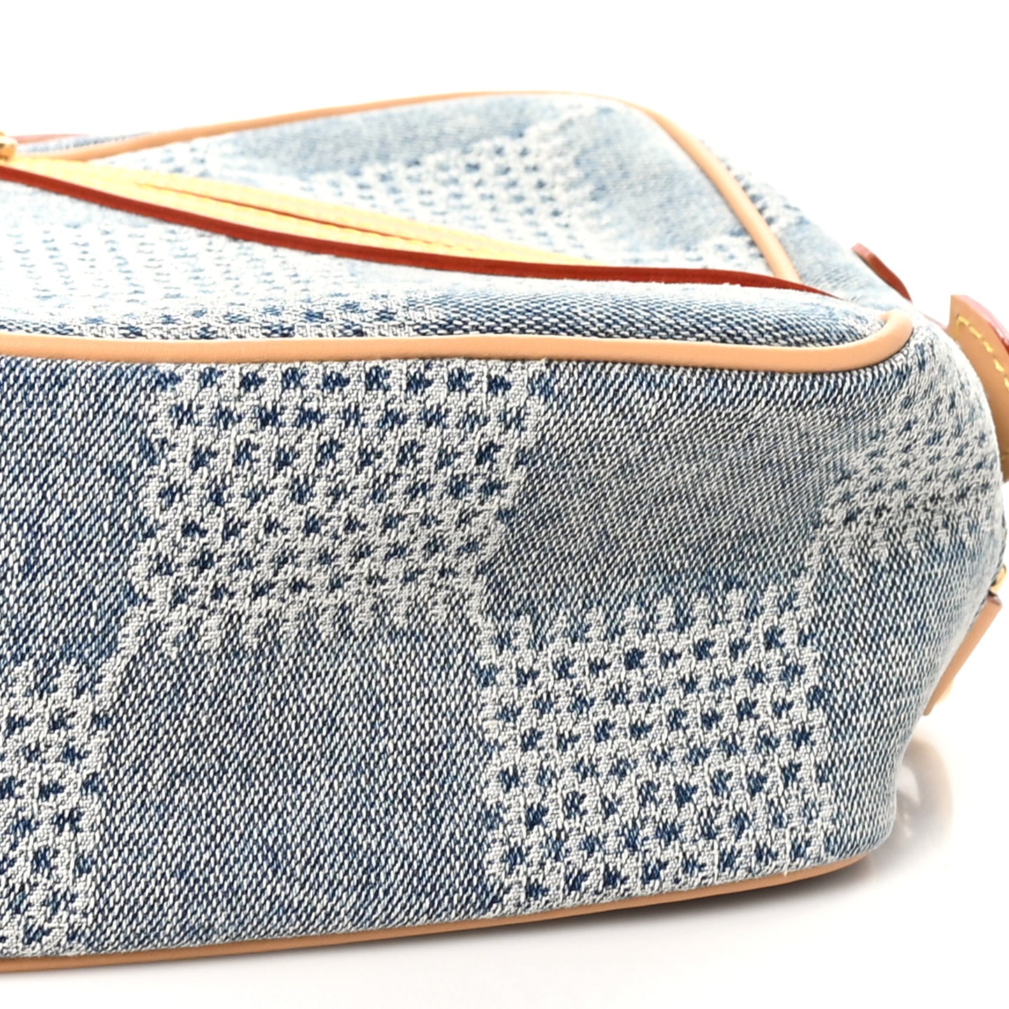 Damier Denim 3D Chess Messenger Bleu