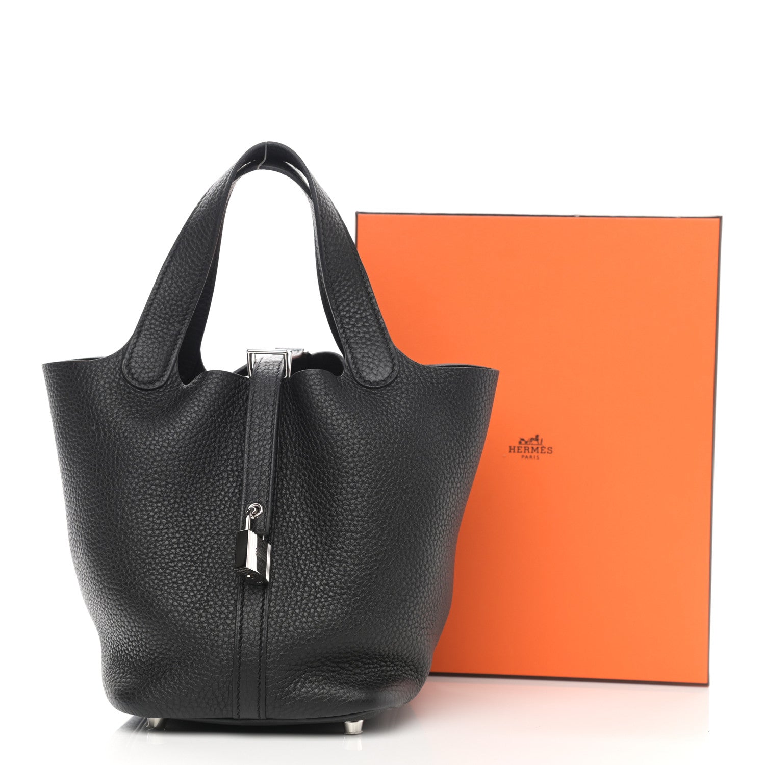 Hermes Taurillon Clemence Picotin Lock 18 PM Black 9 of 9