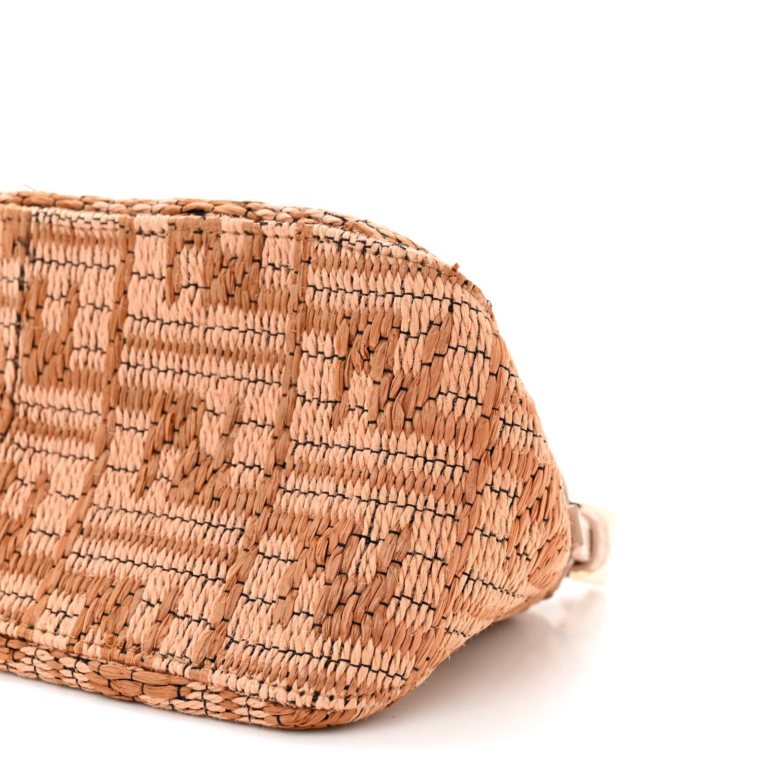 Fendi Raffia Mini Mama Baguette Beige Pink 10 of 10