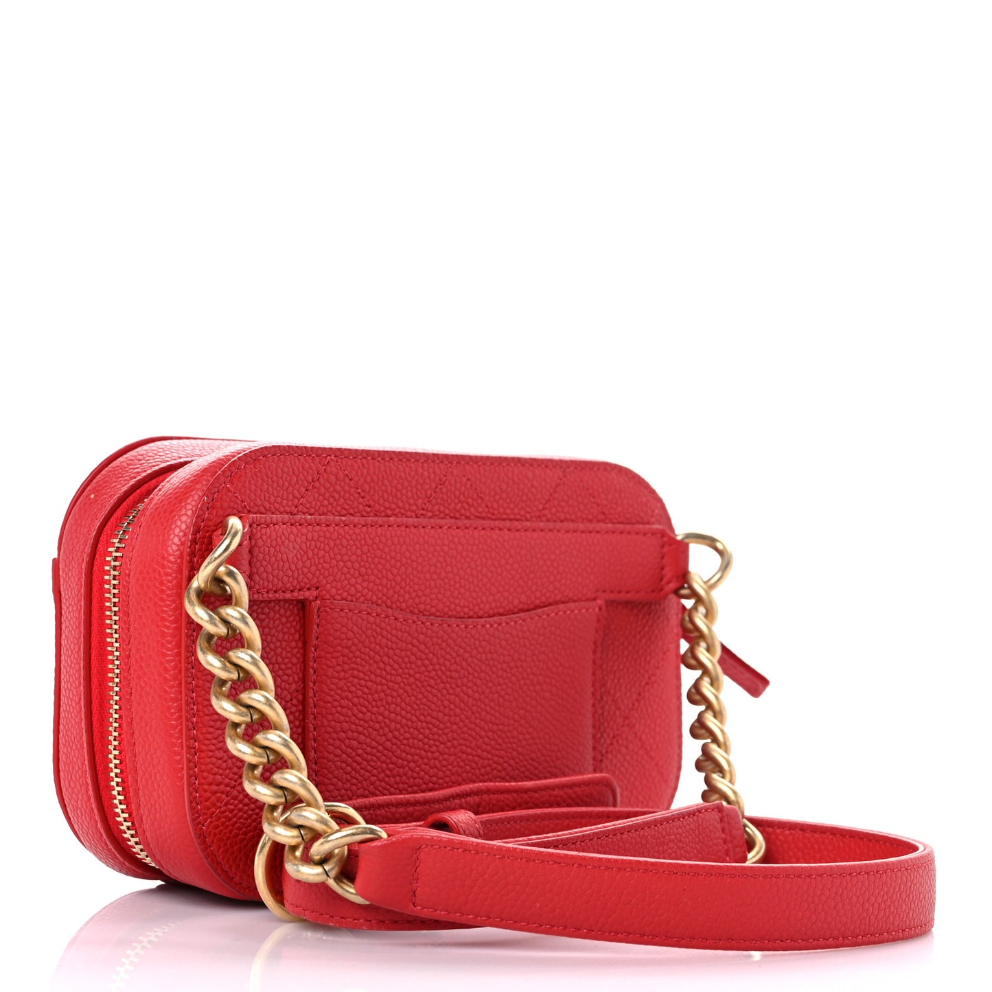 Caviar Quilted Waist Bag Red