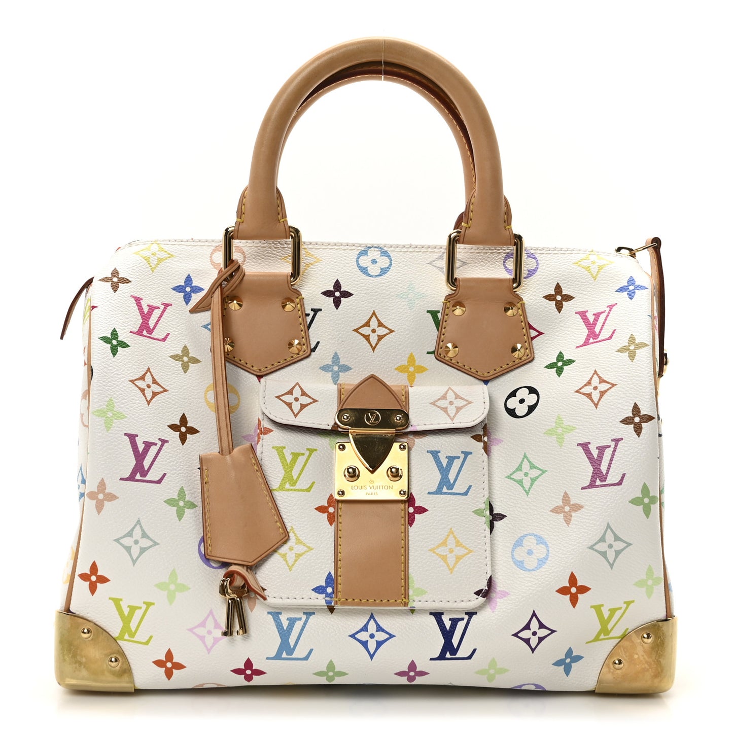 Monogram Multicolor Speedy 30 White