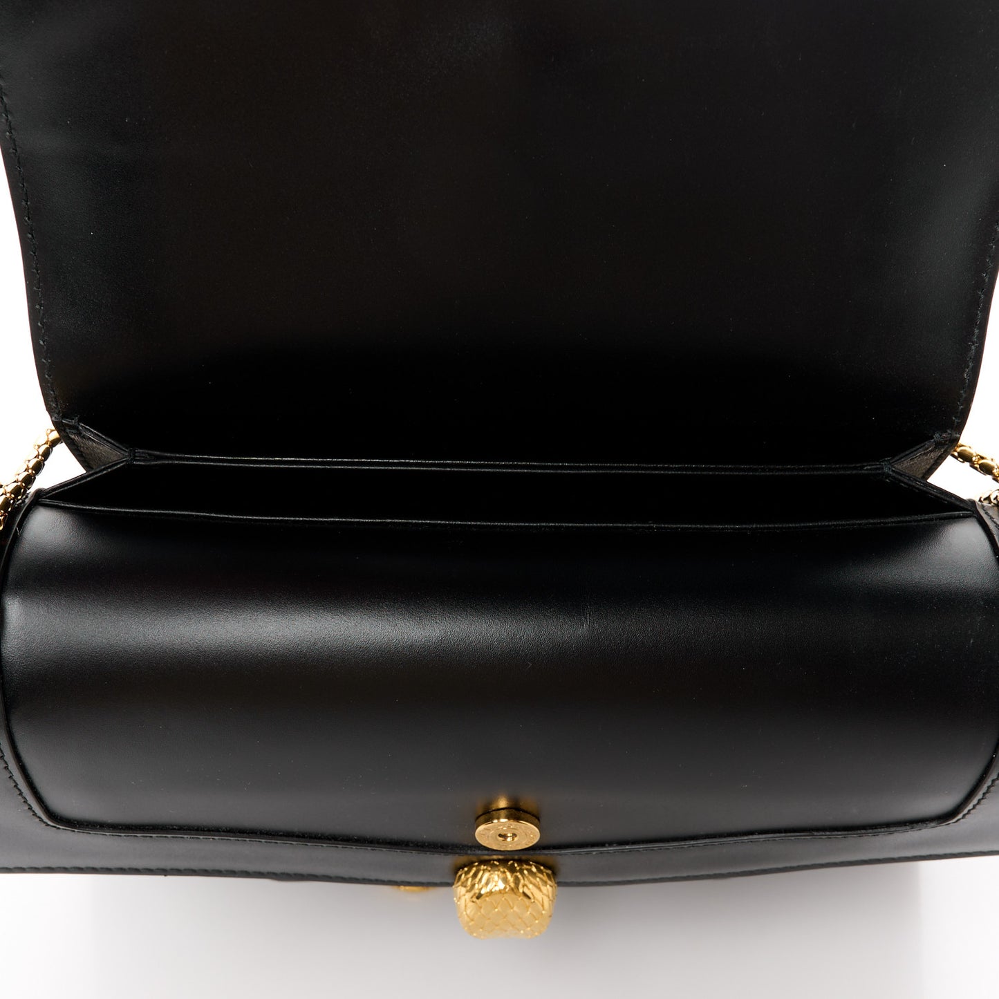 X ALEXANDER WANG Lambskin Serpenti Forever Flap Black