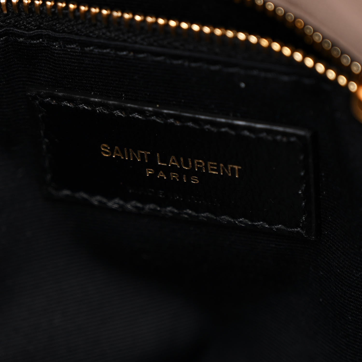 Saint Laurent Lambskin Quilted Small Loulou Puffer Monogram Chain Satchel Dark Beige 6 of 11