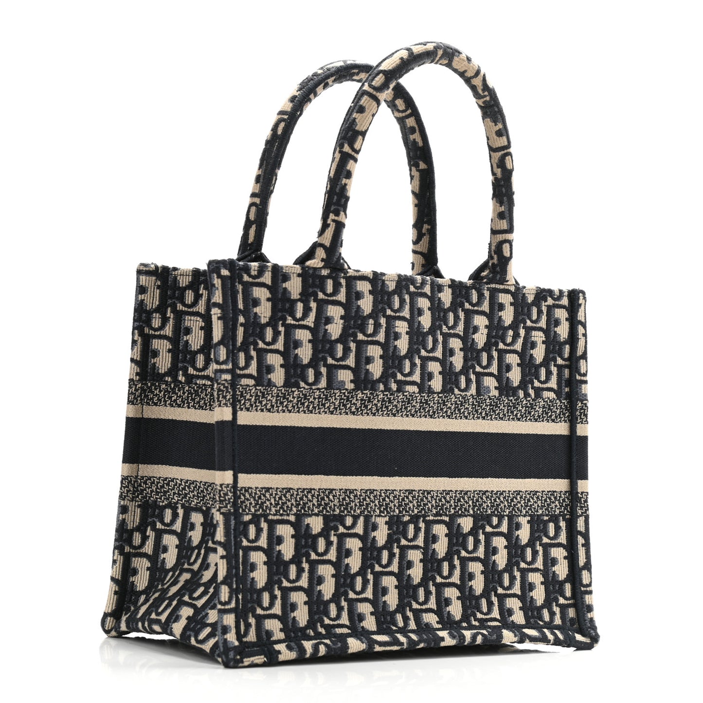 Oblique Small Book Tote Blue Multicolor