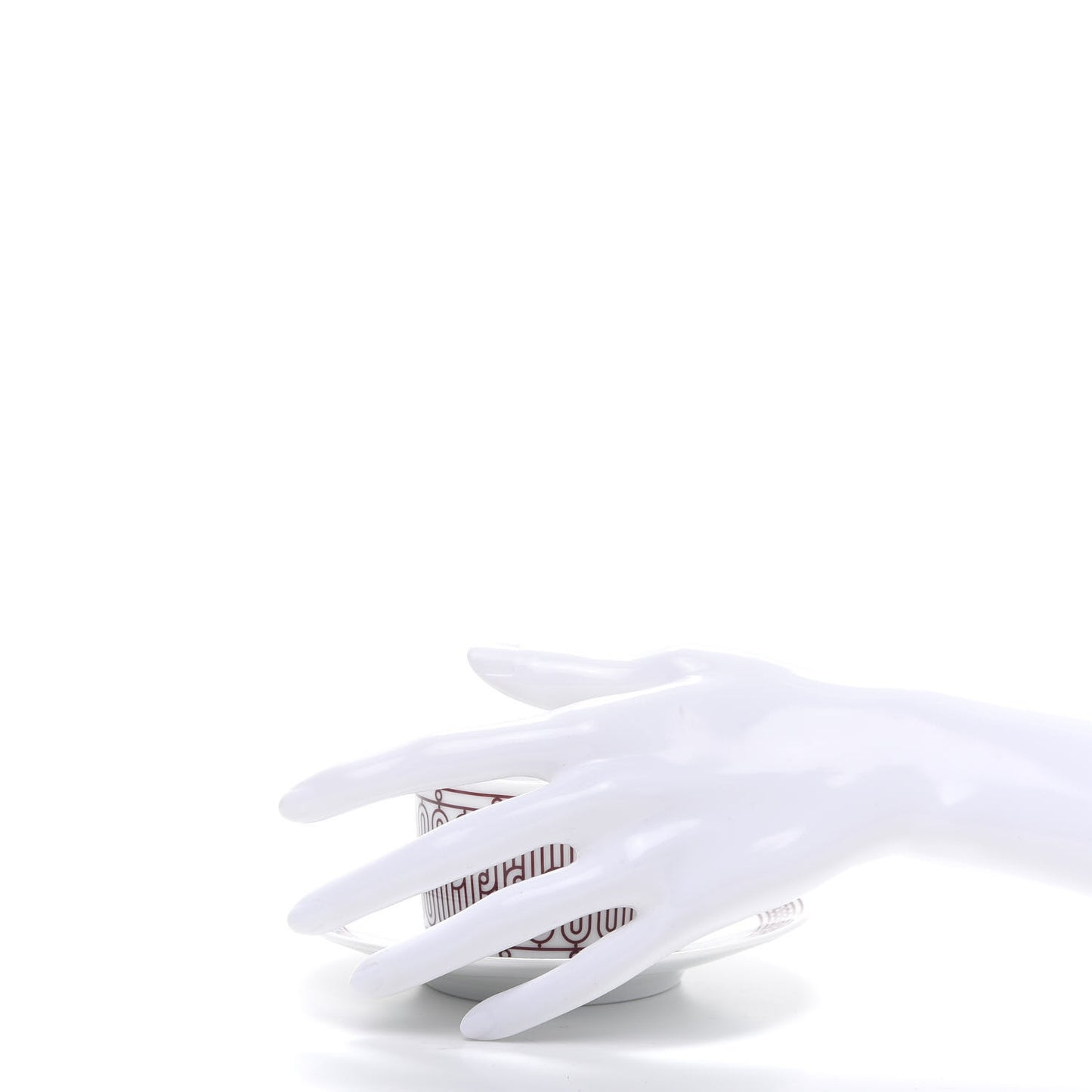 Porcelain H Deco Tea Set Rouge