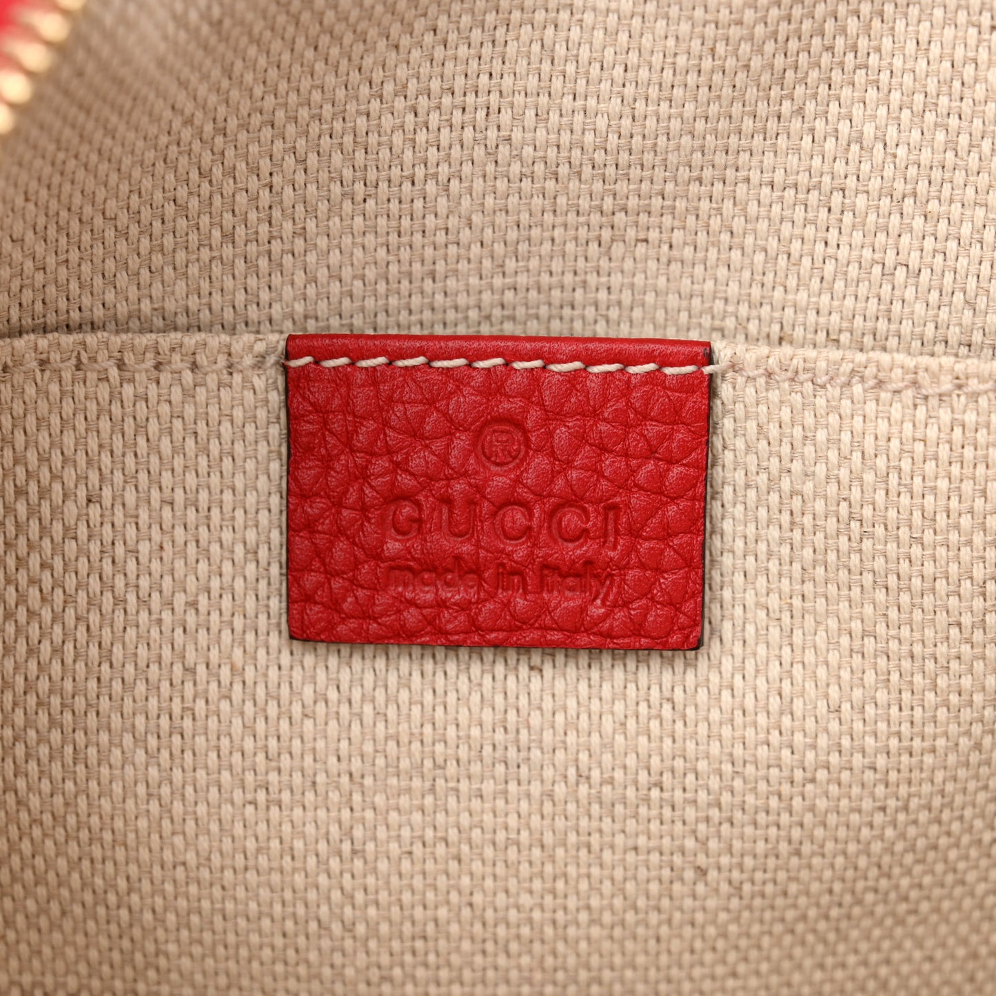 Pebbled Calfskin Small Soho Disco Bag Tabasco Red