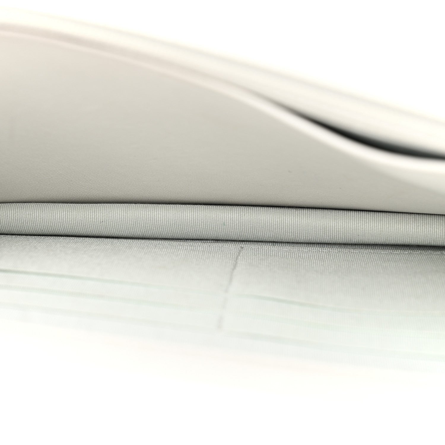 Chanel Metallic Galuchat Stingray Lambskin Boy Wallet On Chain WOC Silver 5 of 15