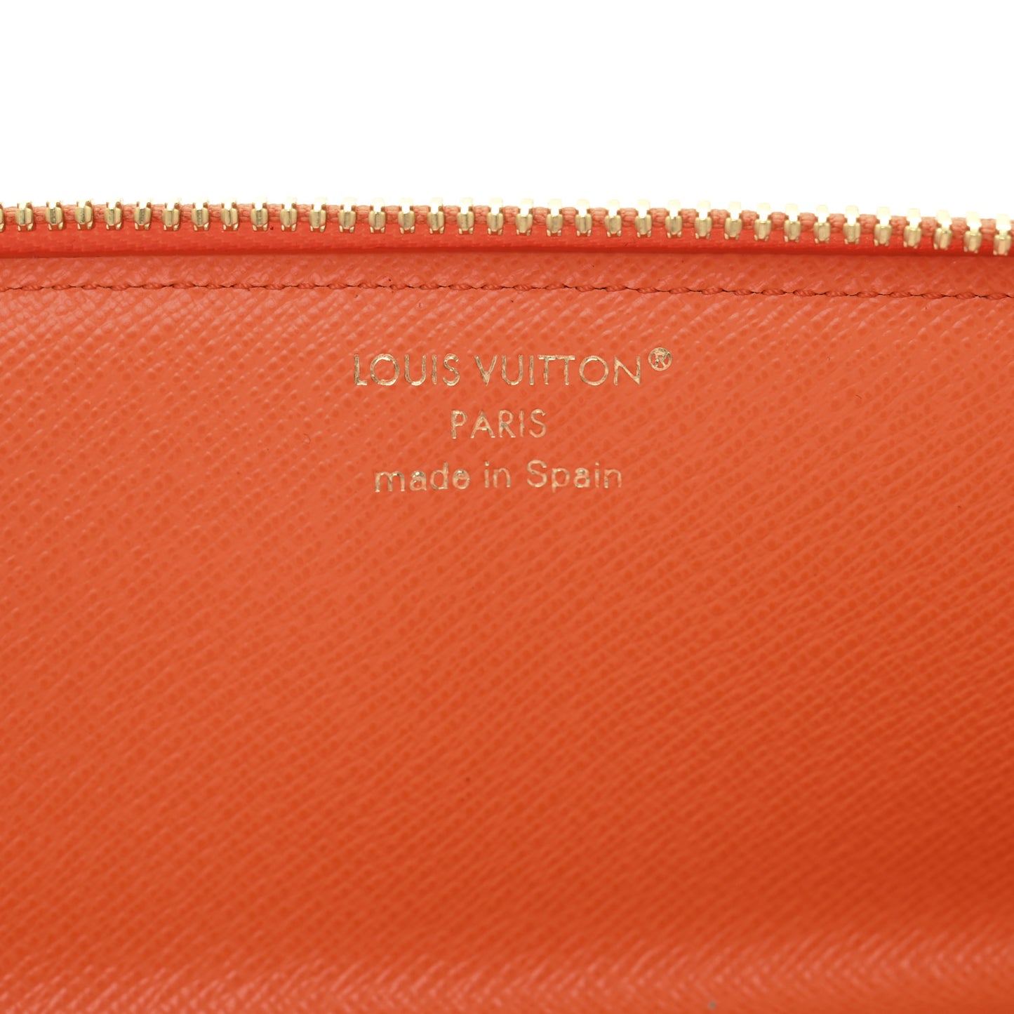 Monogram Charlotte Pencil Pouch Orange
